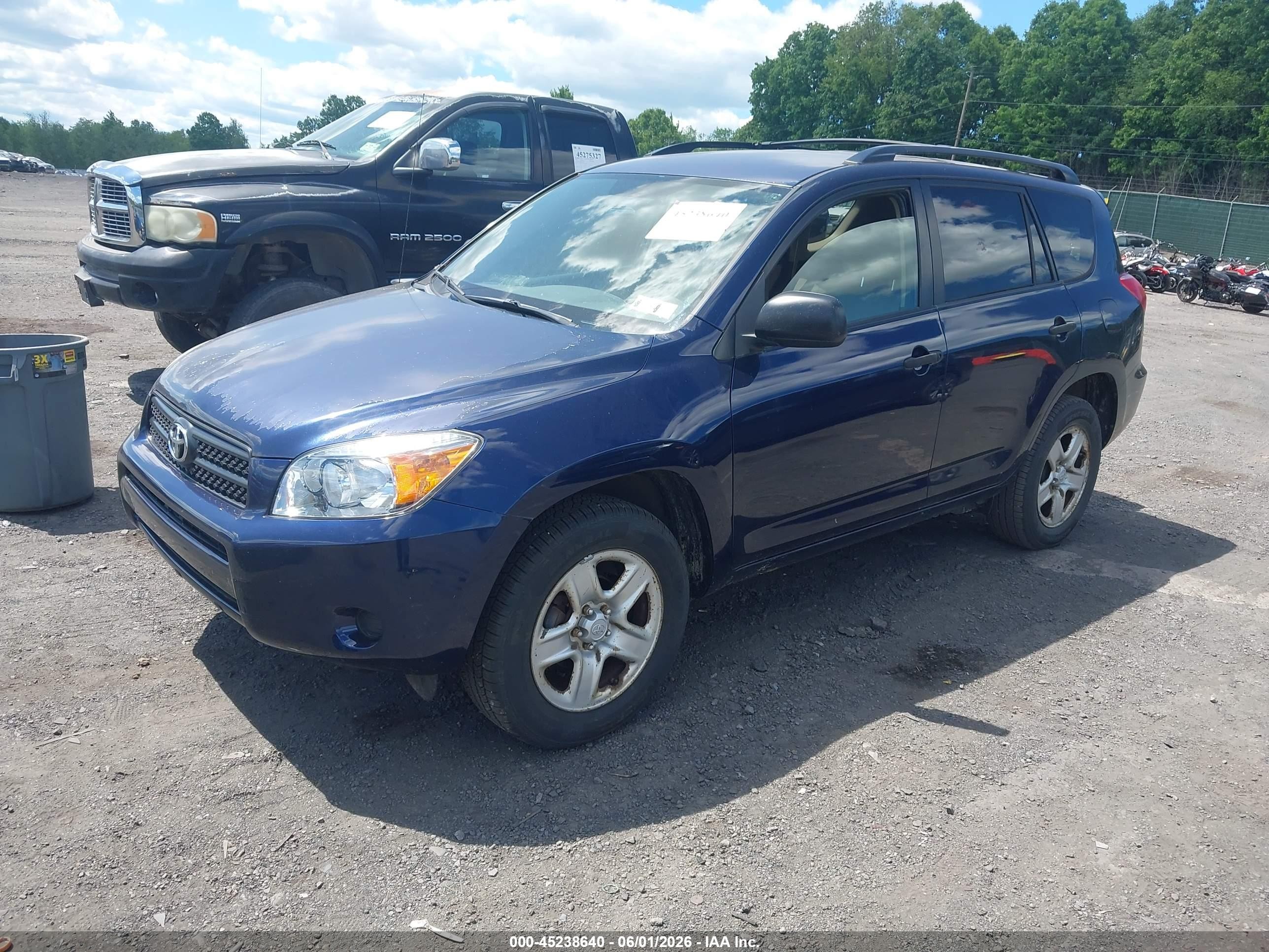 2007 Toyota Rav4 Синий vin: JTMBD33V276036785