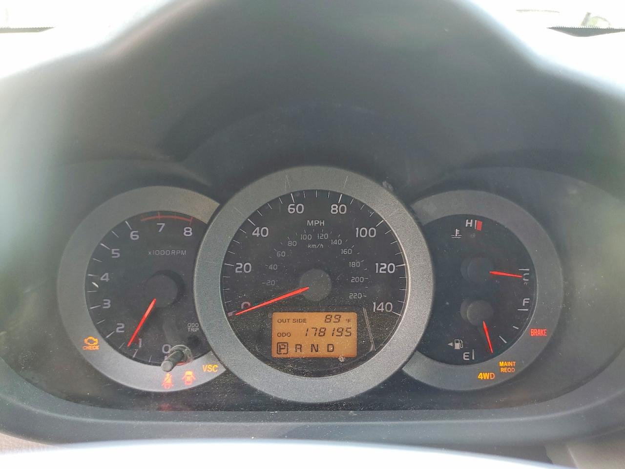 2007 Toyota Rav4 Base Серый vin: JTMBD33V276044532