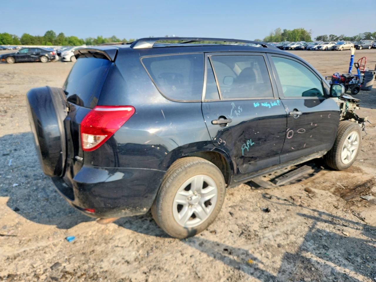 2008 Toyota Rav4 Base Black vin: JTMBD33V286063969
