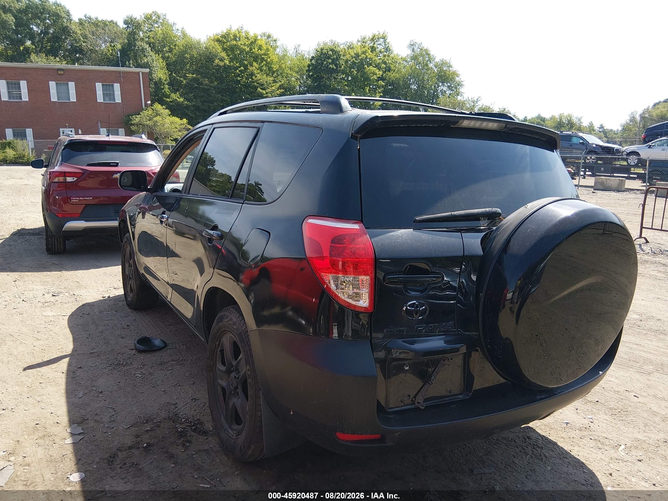 2008 Toyota Rav4   Black vin: JTMBD33V286071201