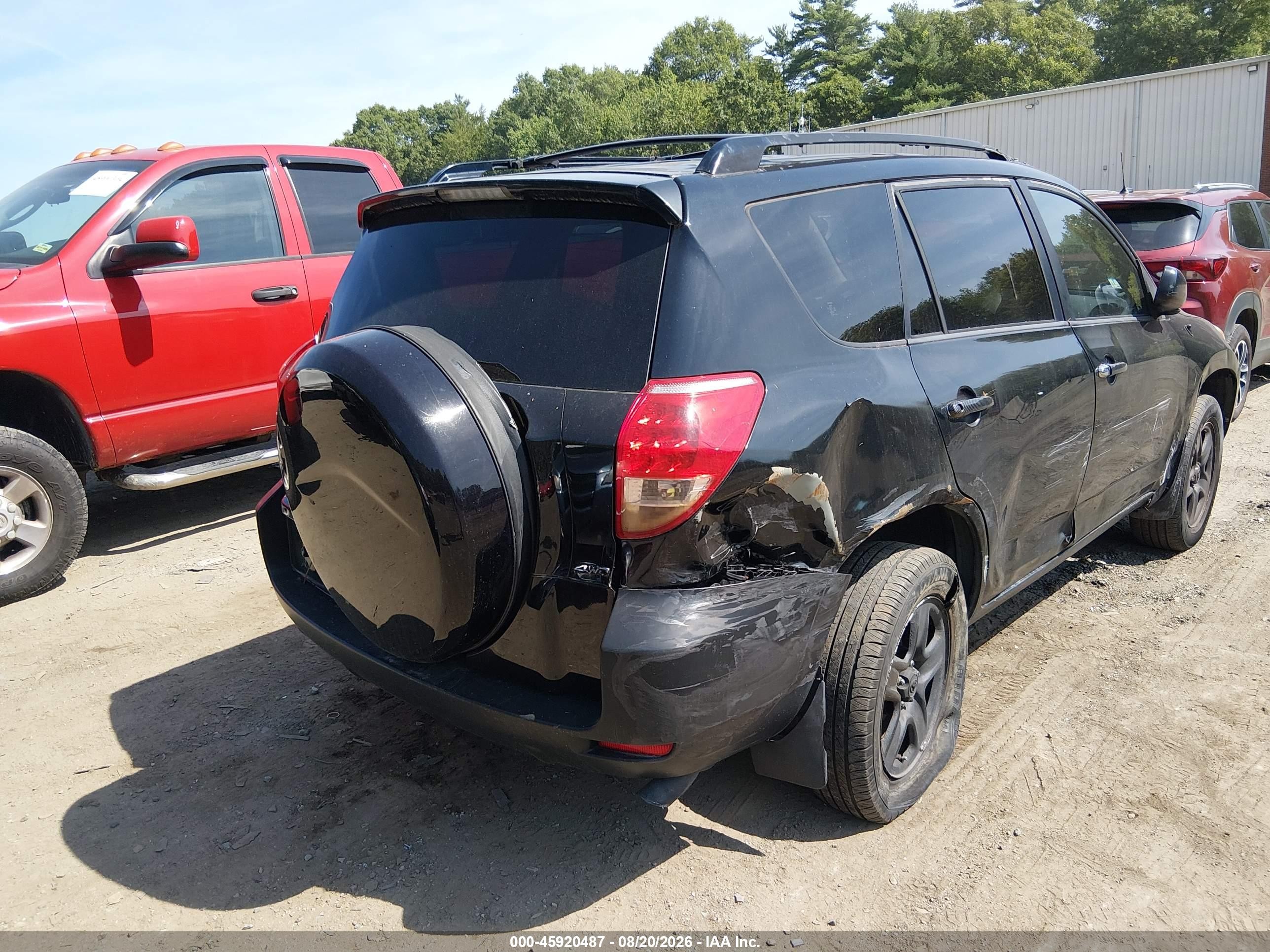 2008 Toyota Rav4   Black vin: JTMBD33V286071201