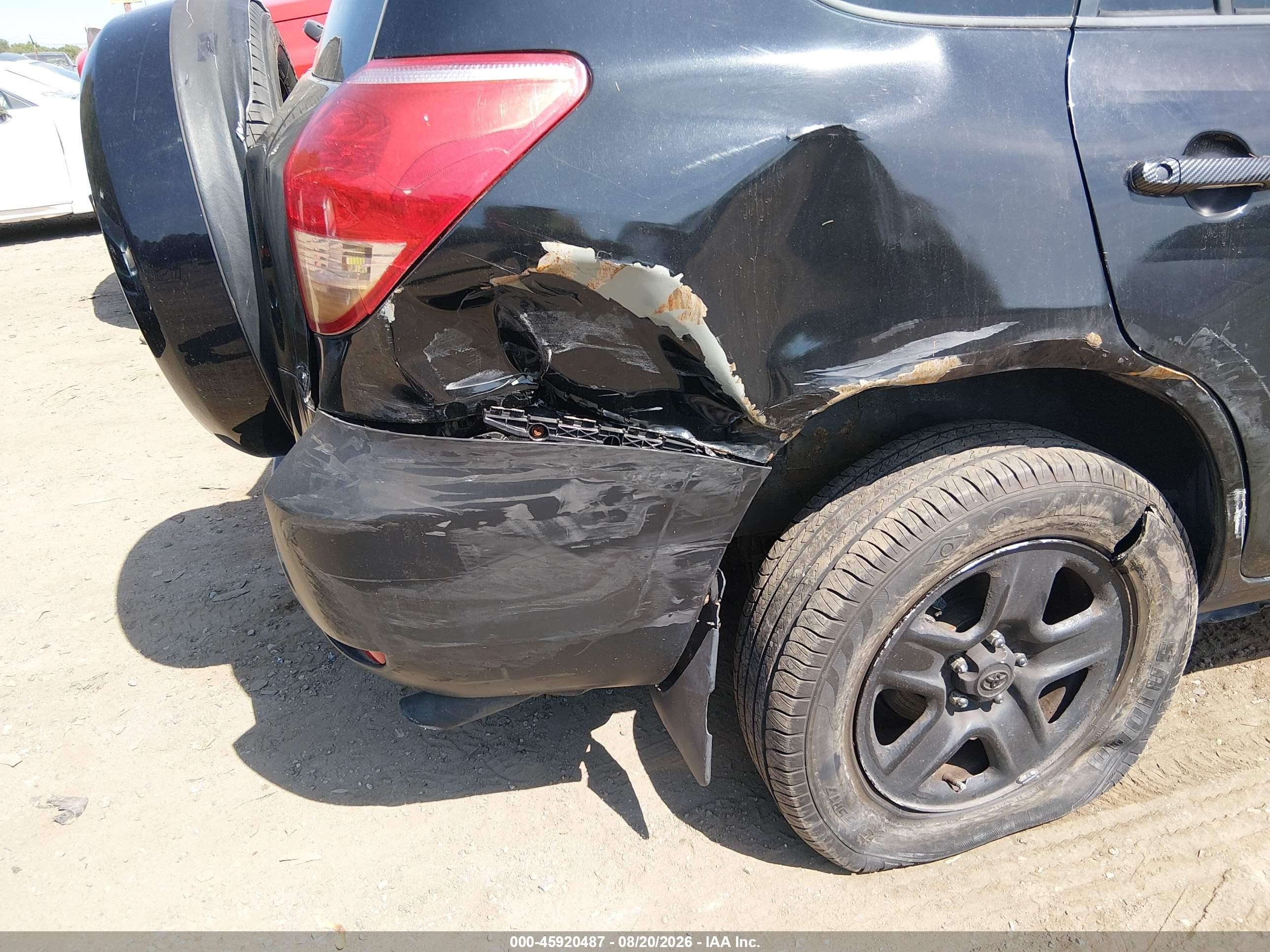 2008 Toyota Rav4   Black vin: JTMBD33V286071201