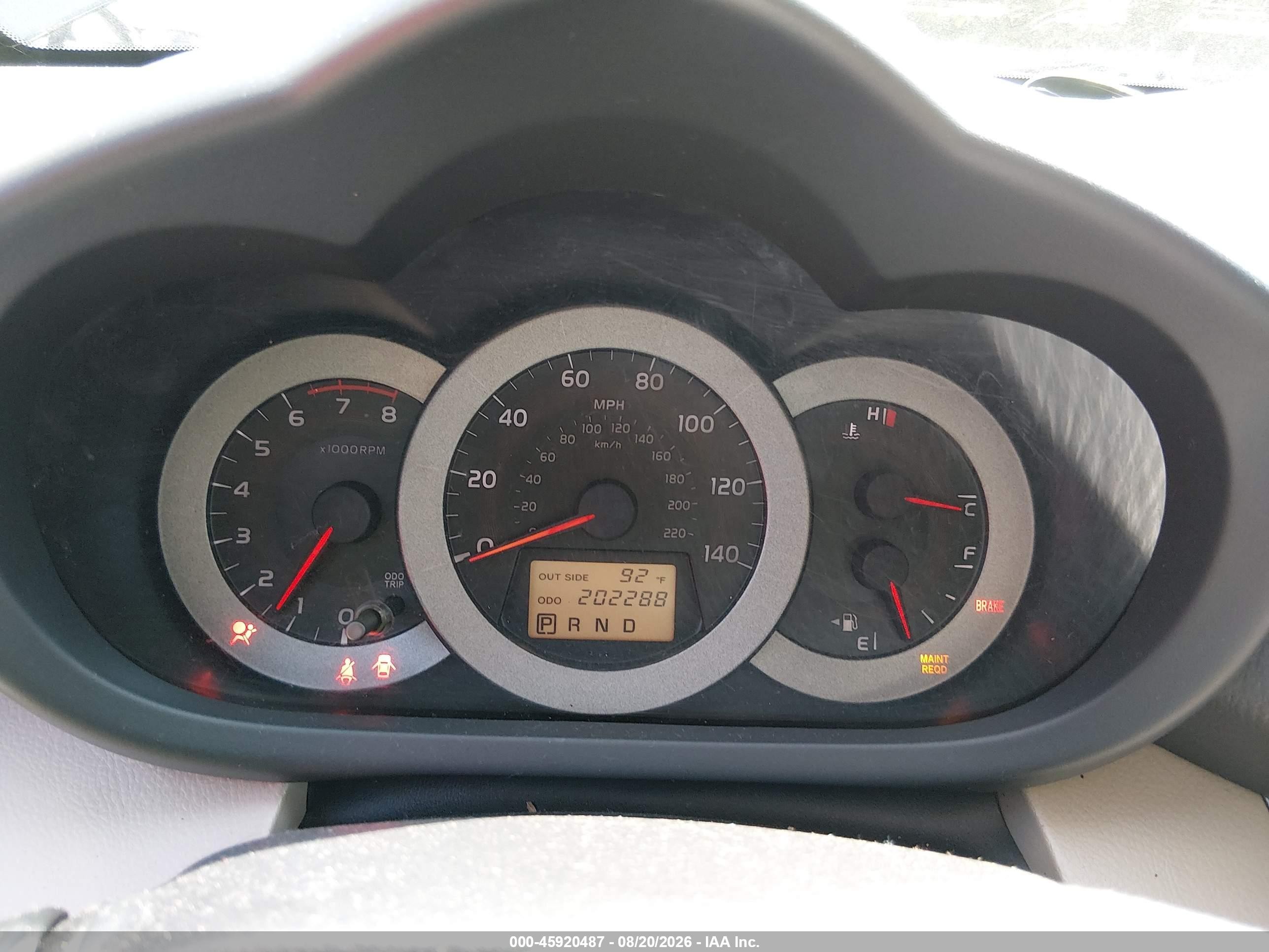 2008 Toyota Rav4   Black vin: JTMBD33V286071201