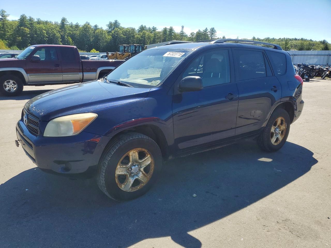 2007 Toyota Rav4 Base Blue vin: JTMBD33V375086892