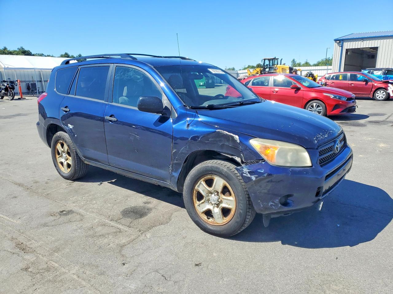 2007 Toyota Rav4 Base Blue vin: JTMBD33V375086892