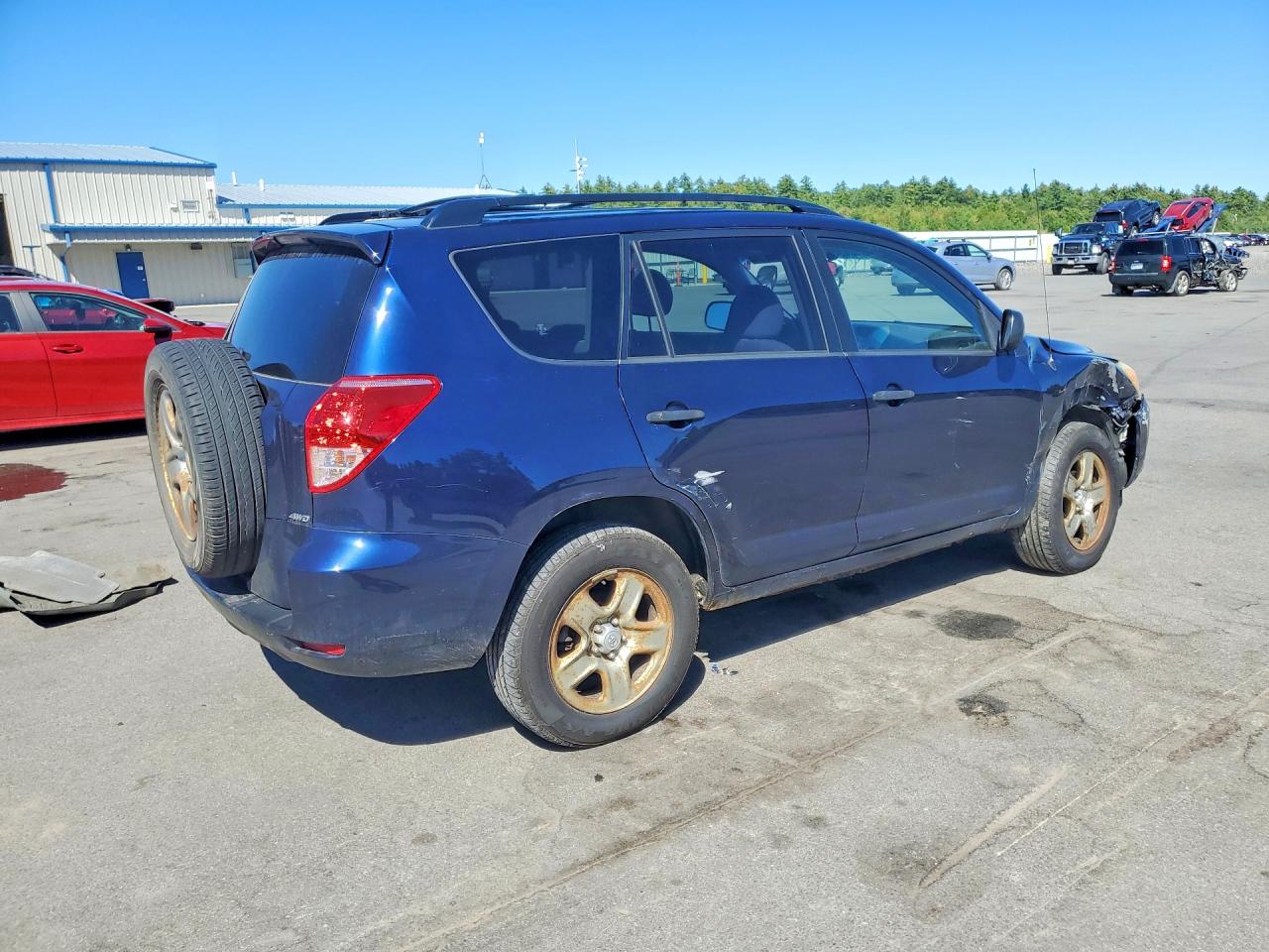 2007 Toyota Rav4 Base Blue vin: JTMBD33V375086892