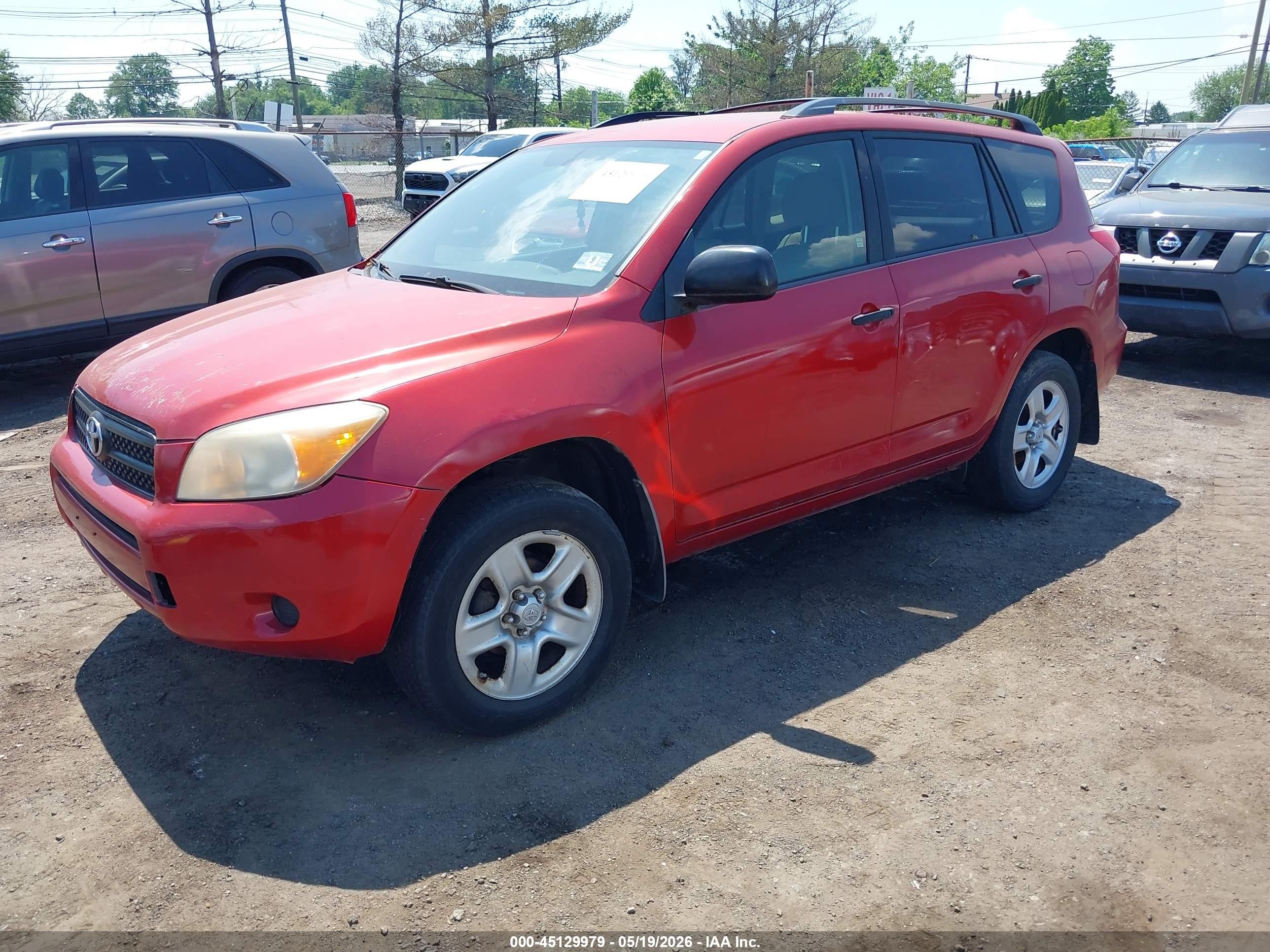 2008 Toyota Rav4   Red vin: JTMBD33V385205283