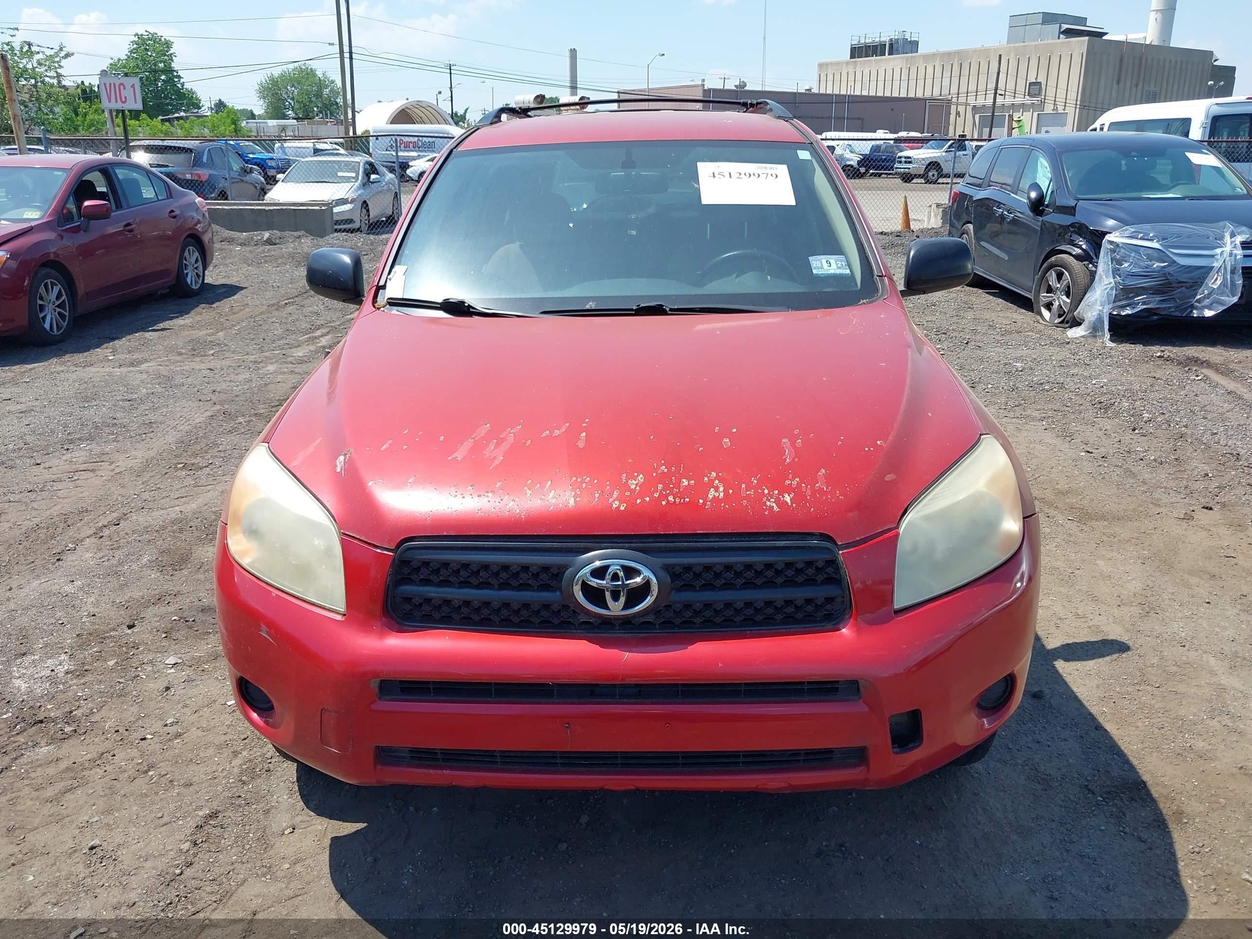 2008 Toyota Rav4   Red vin: JTMBD33V385205283
