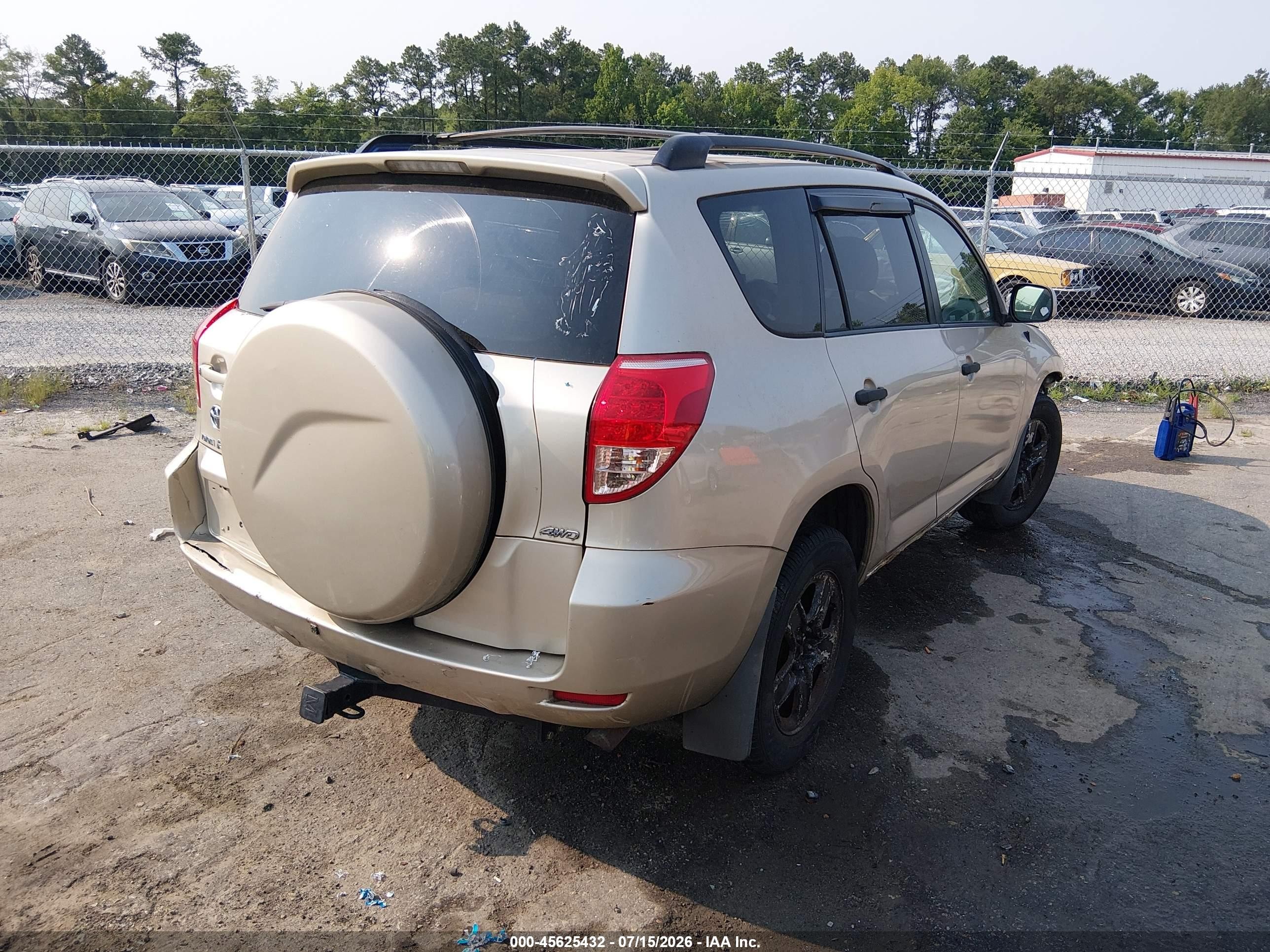 2008 Toyota Rav4   Gold vin: JTMBD33V386056254