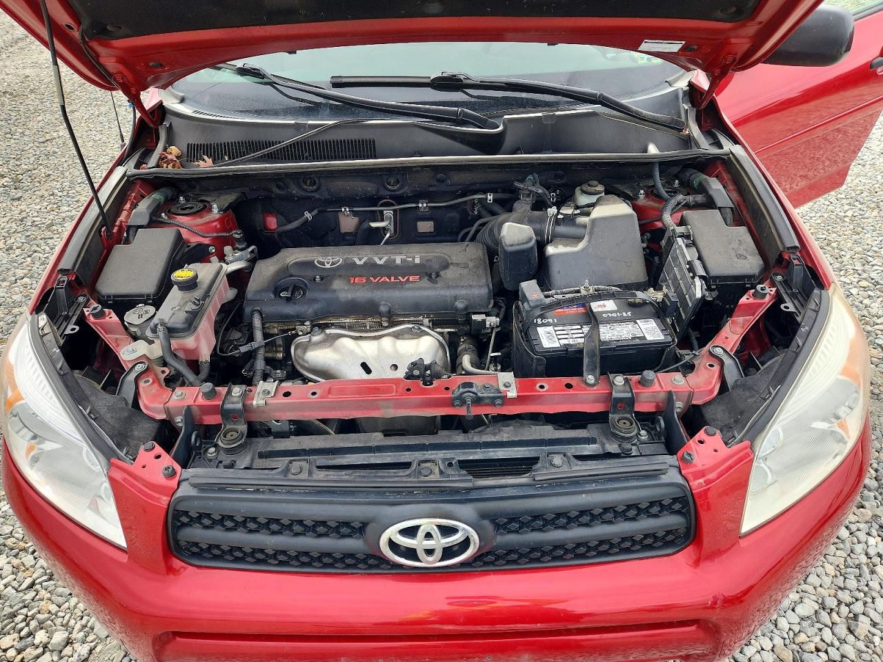2008 Toyota Rav4 Base Red vin: JTMBD33V485199655