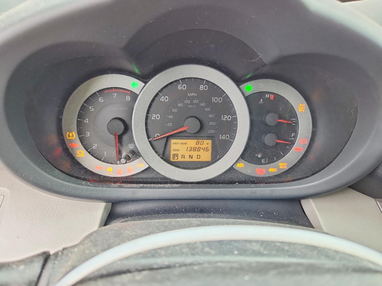 2008 Toyota Rav4 Base Red vin: JTMBD33V485199655