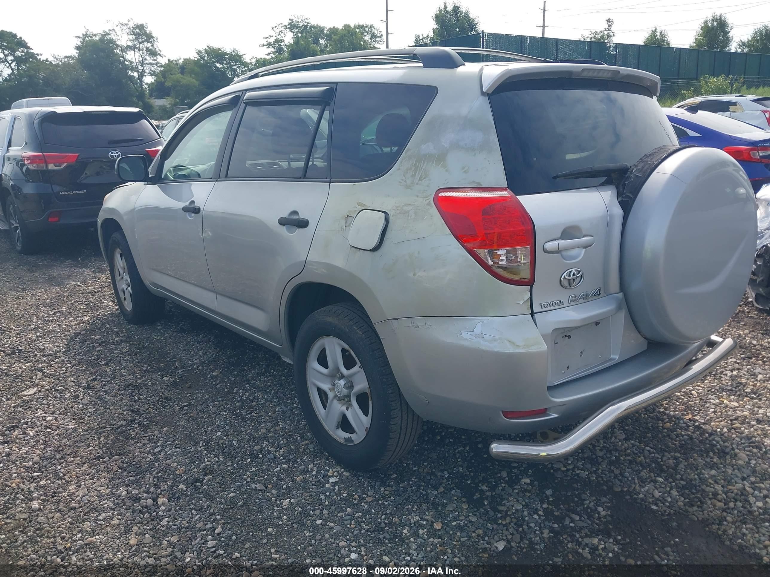 2008 Toyota Rav4   Silver vin: JTMBD33V485207396