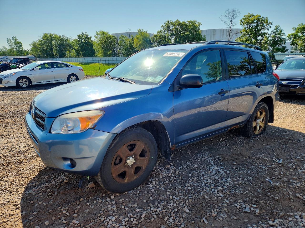 2008 Toyota Rav4 Base Blue vin: JTMBD33V585143823