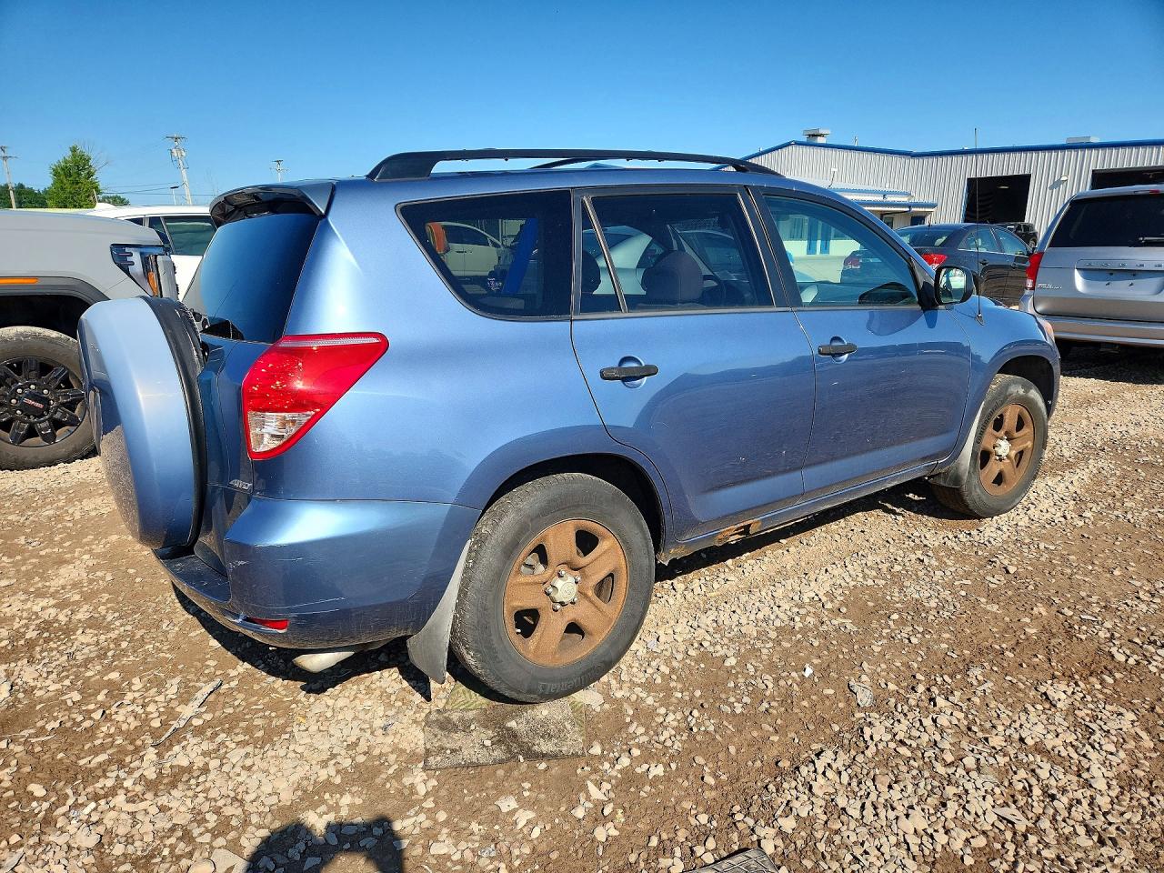 2008 Toyota Rav4 Base Blue vin: JTMBD33V585143823