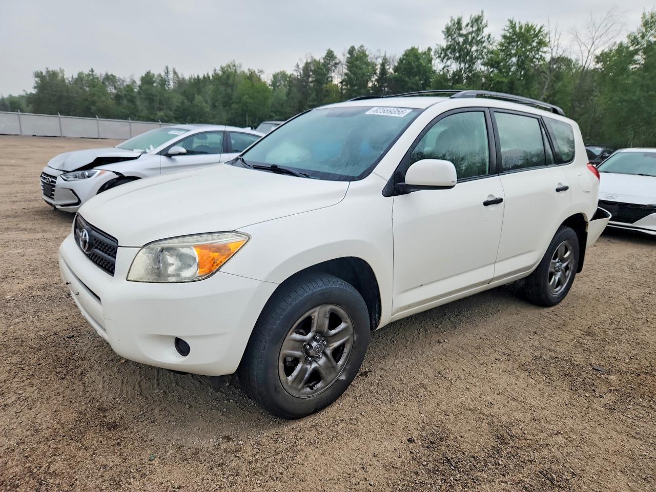 2008 Toyota Rav4 Base White vin: JTMBD33V585212395