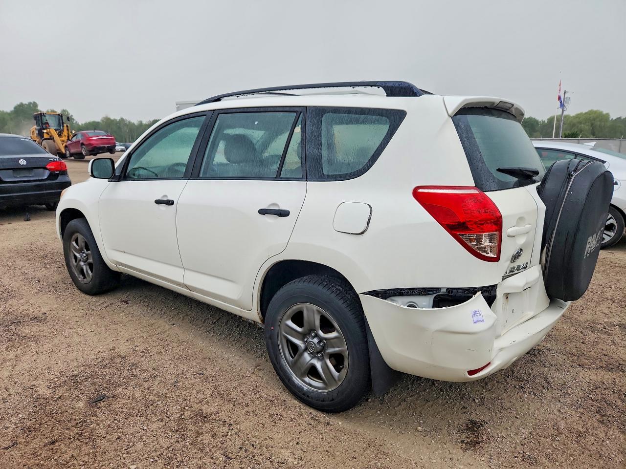 2008 Toyota Rav4 Base White vin: JTMBD33V585212395