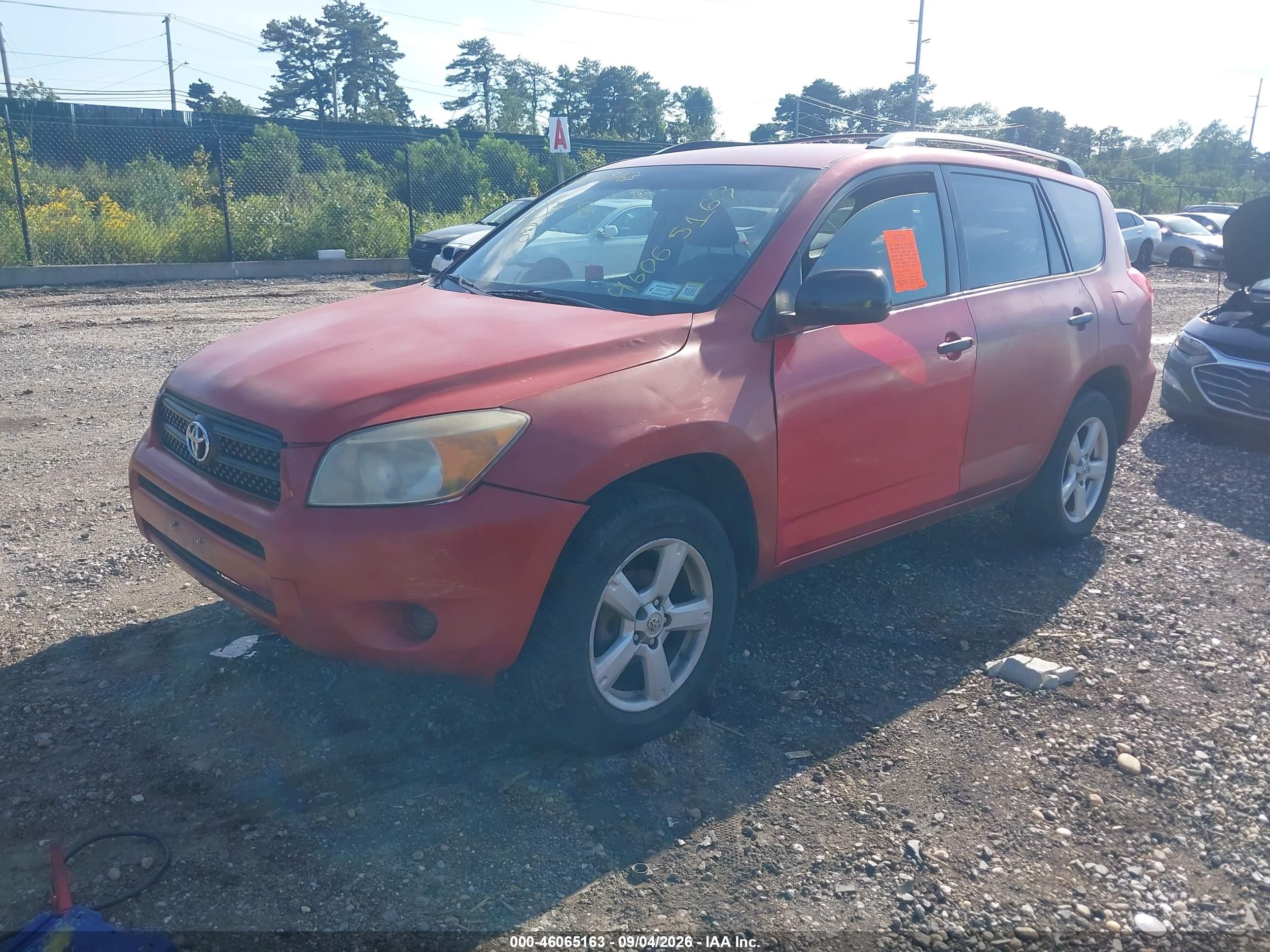 2008 Toyota Rav4   Red vin: JTMBD33V586056756