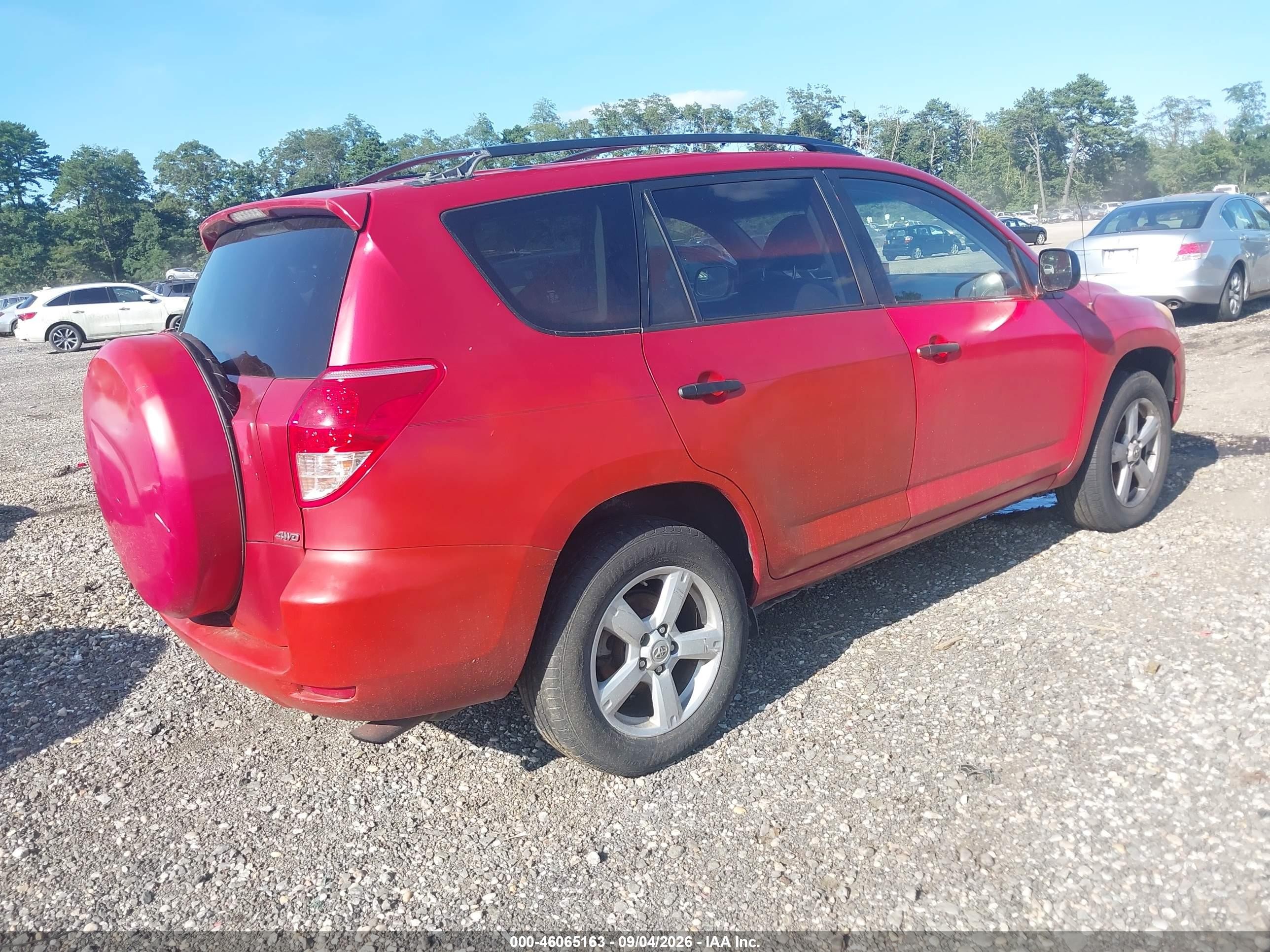 2008 Toyota Rav4   Red vin: JTMBD33V586056756