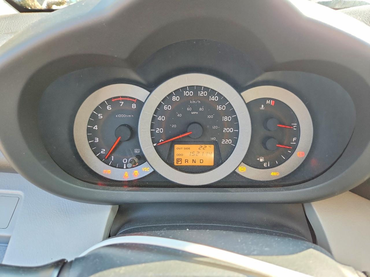2008 Toyota Rav4 Base Black vin: JTMBD33V586061245