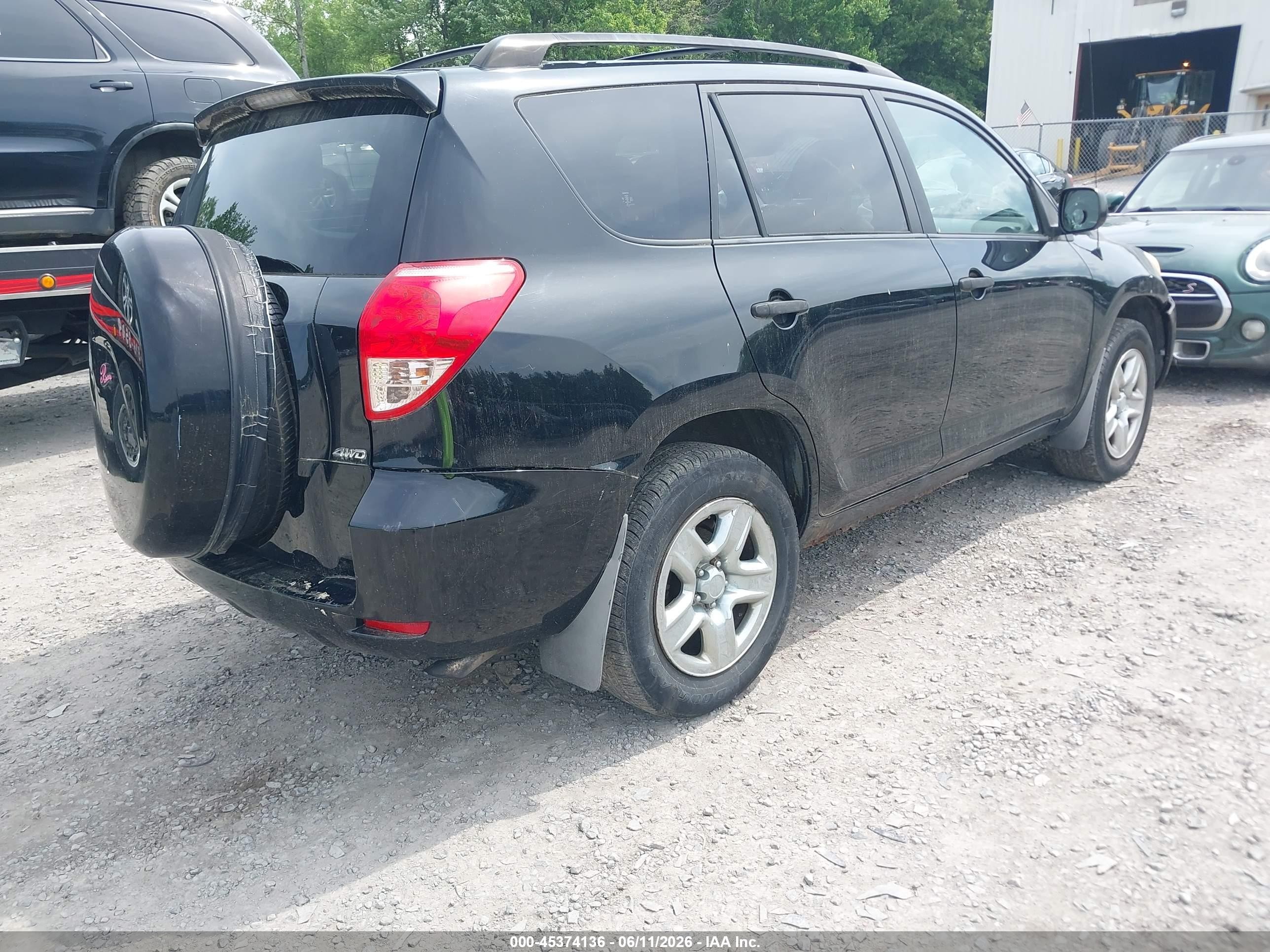2008 Toyota Rav4   Черный vin: JTMBD33V586061469