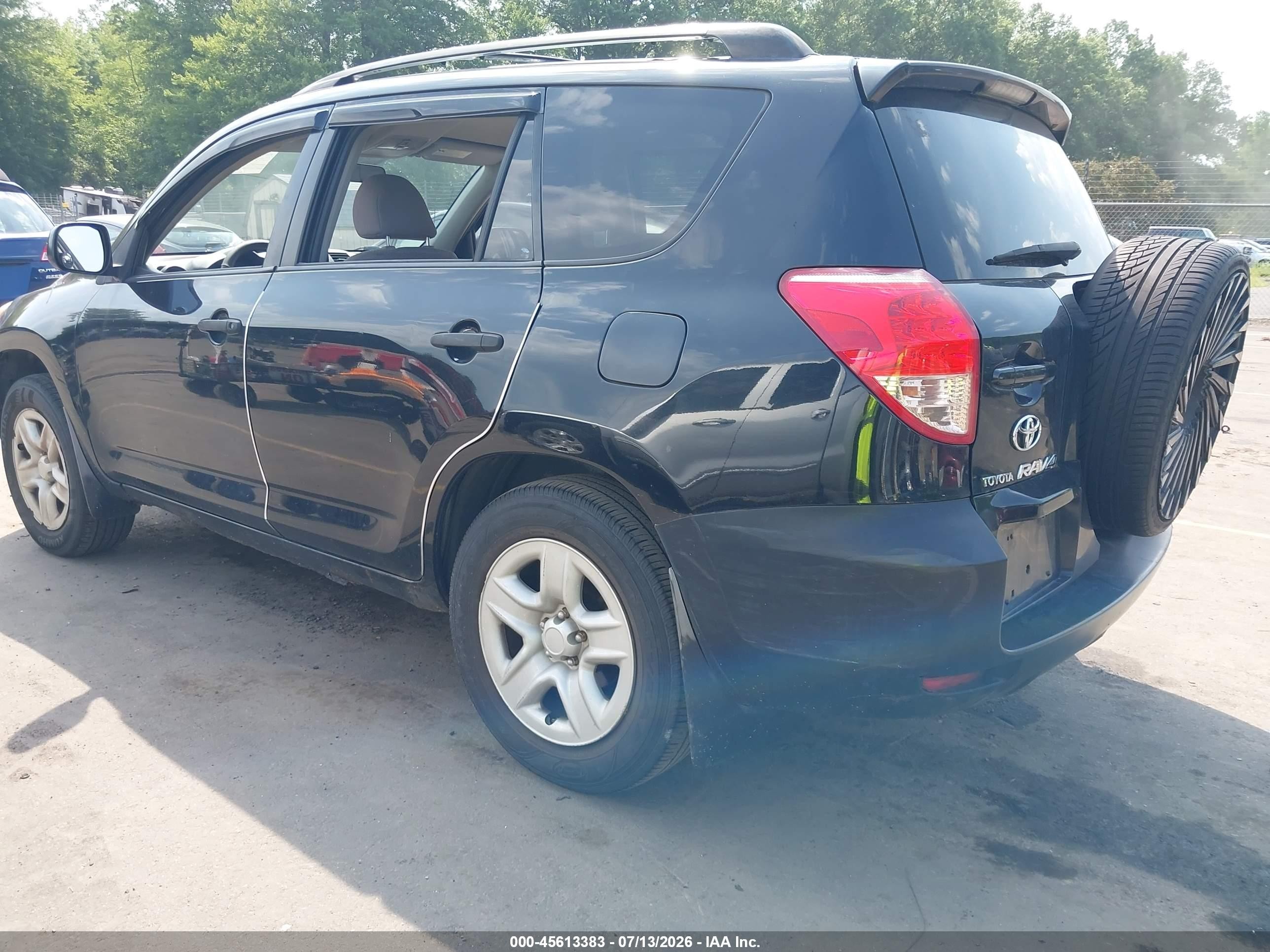 2008 Toyota Rav4   Black vin: JTMBD33V586076618
