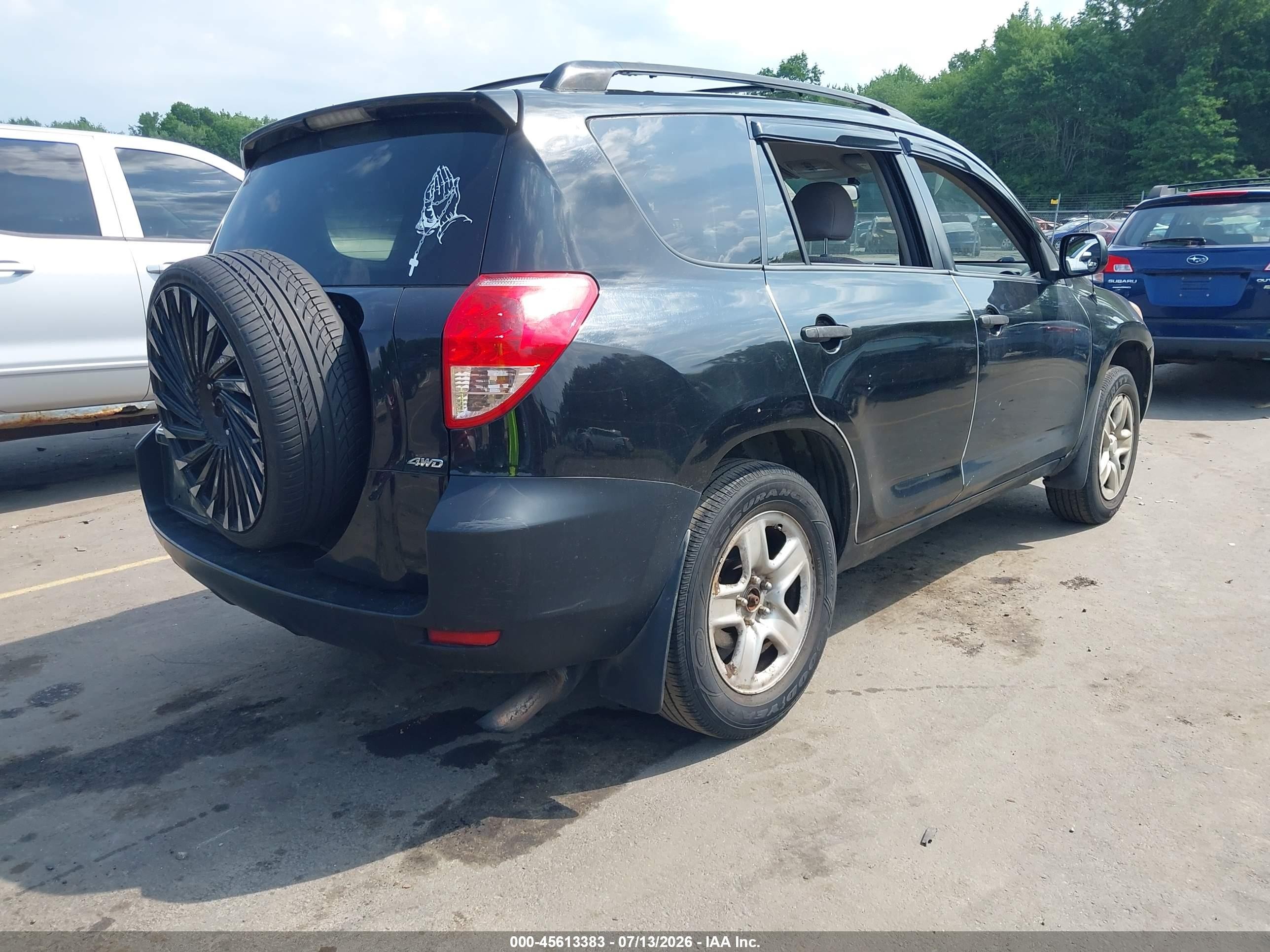 2008 Toyota Rav4   Black vin: JTMBD33V586076618