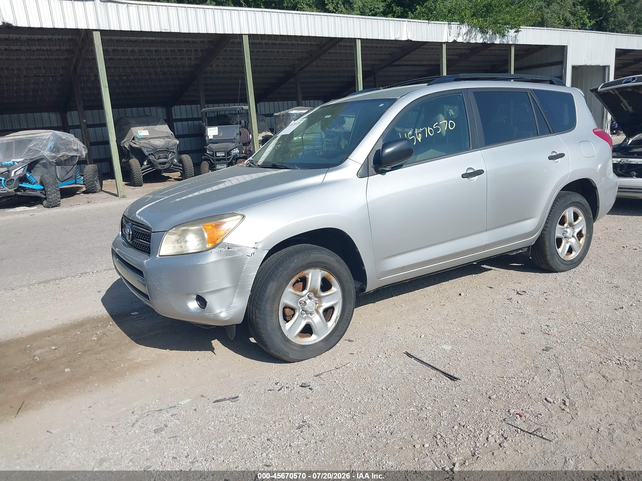 2007 Toyota Rav4   Silver vin: JTMBD33V675058262