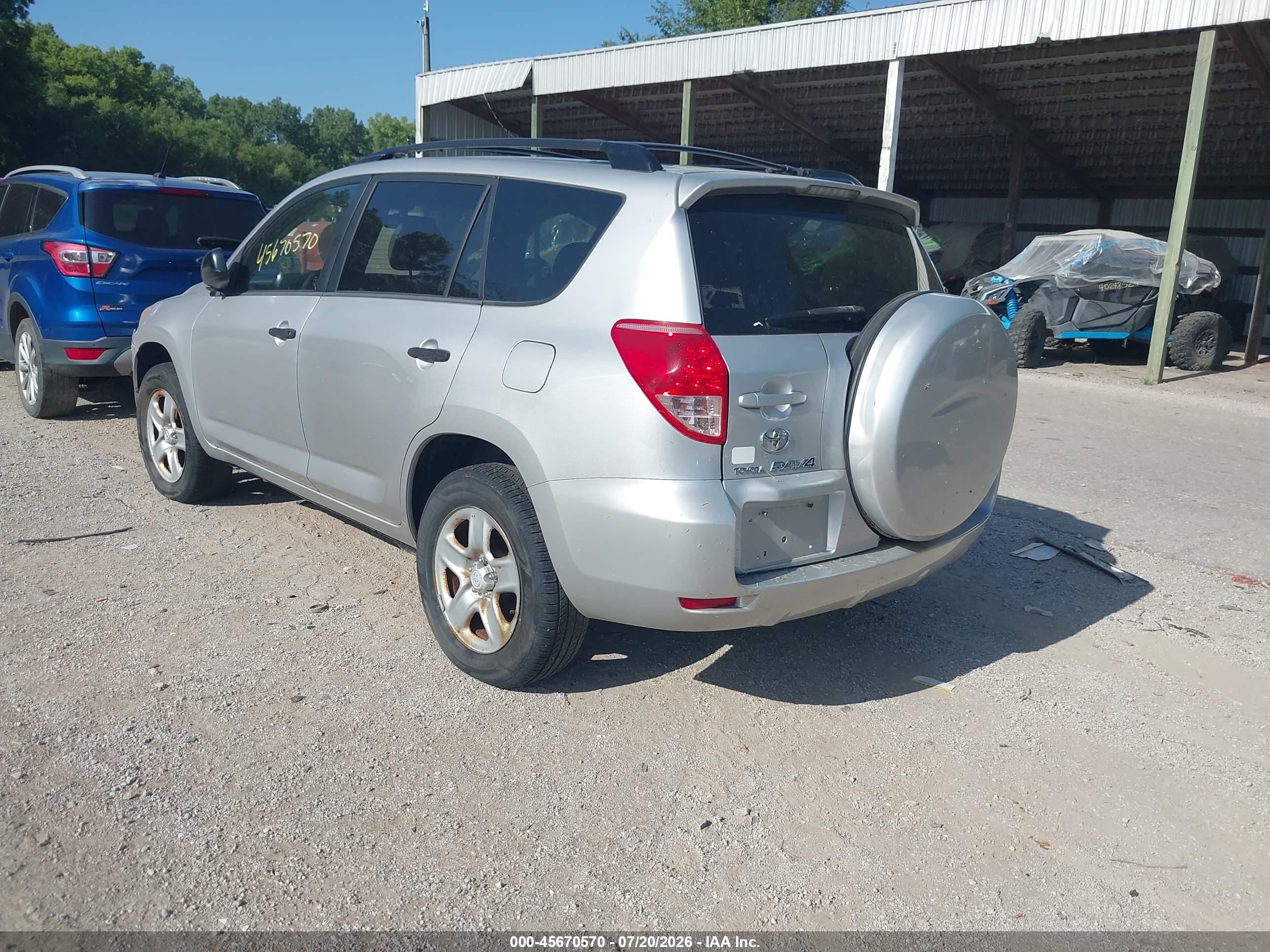 2007 Toyota Rav4   Silver vin: JTMBD33V675058262