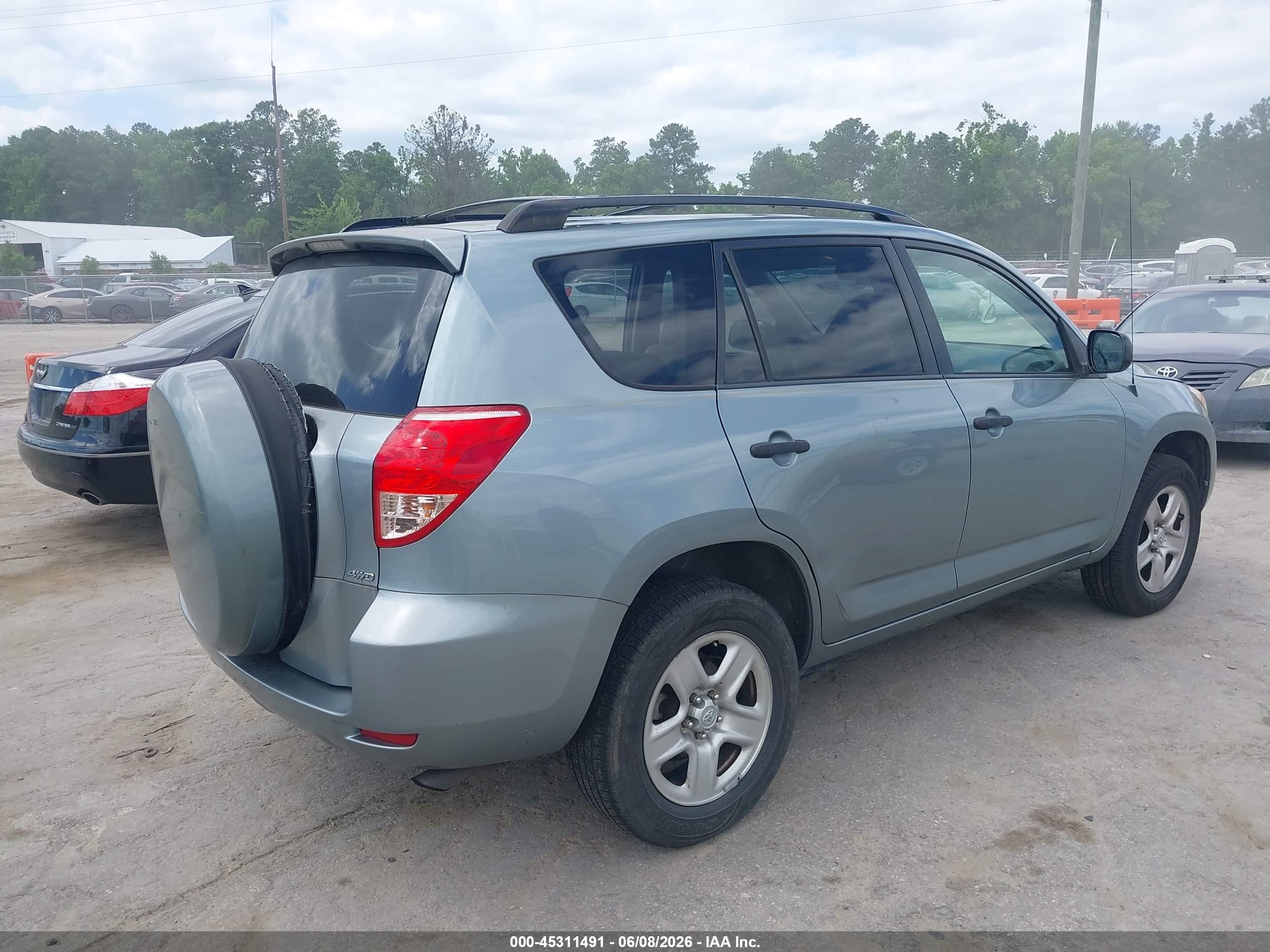 2007 Toyota Rav4   Light Blue vin: JTMBD33V676049071