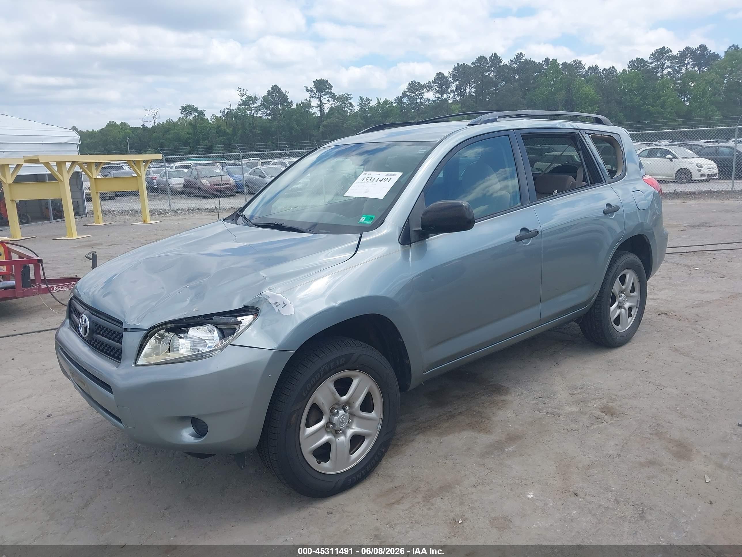 2007 Toyota Rav4   Light Blue vin: JTMBD33V676049071