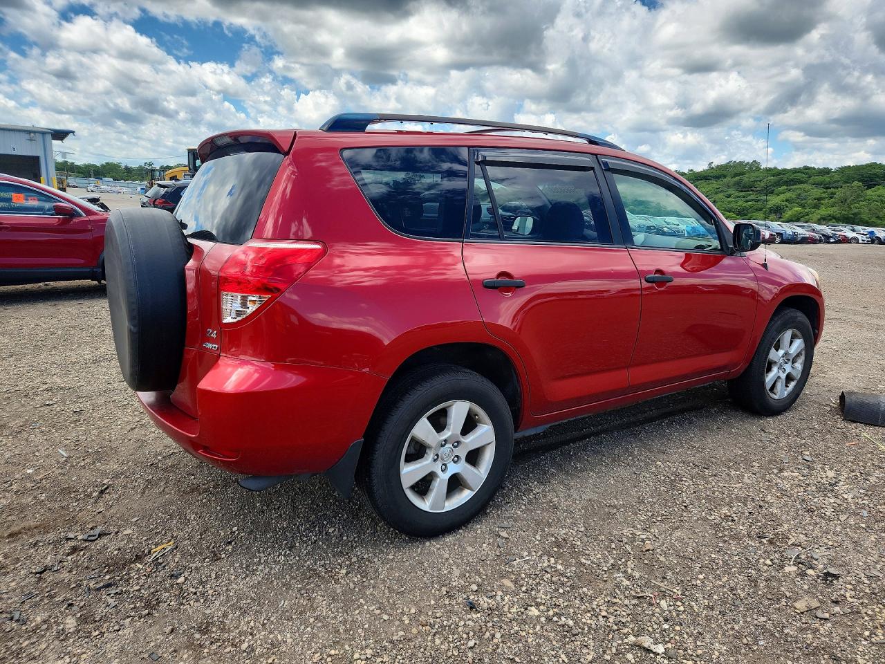 2007 Toyota Rav4 Base Red vin: JTMBD33V676053329