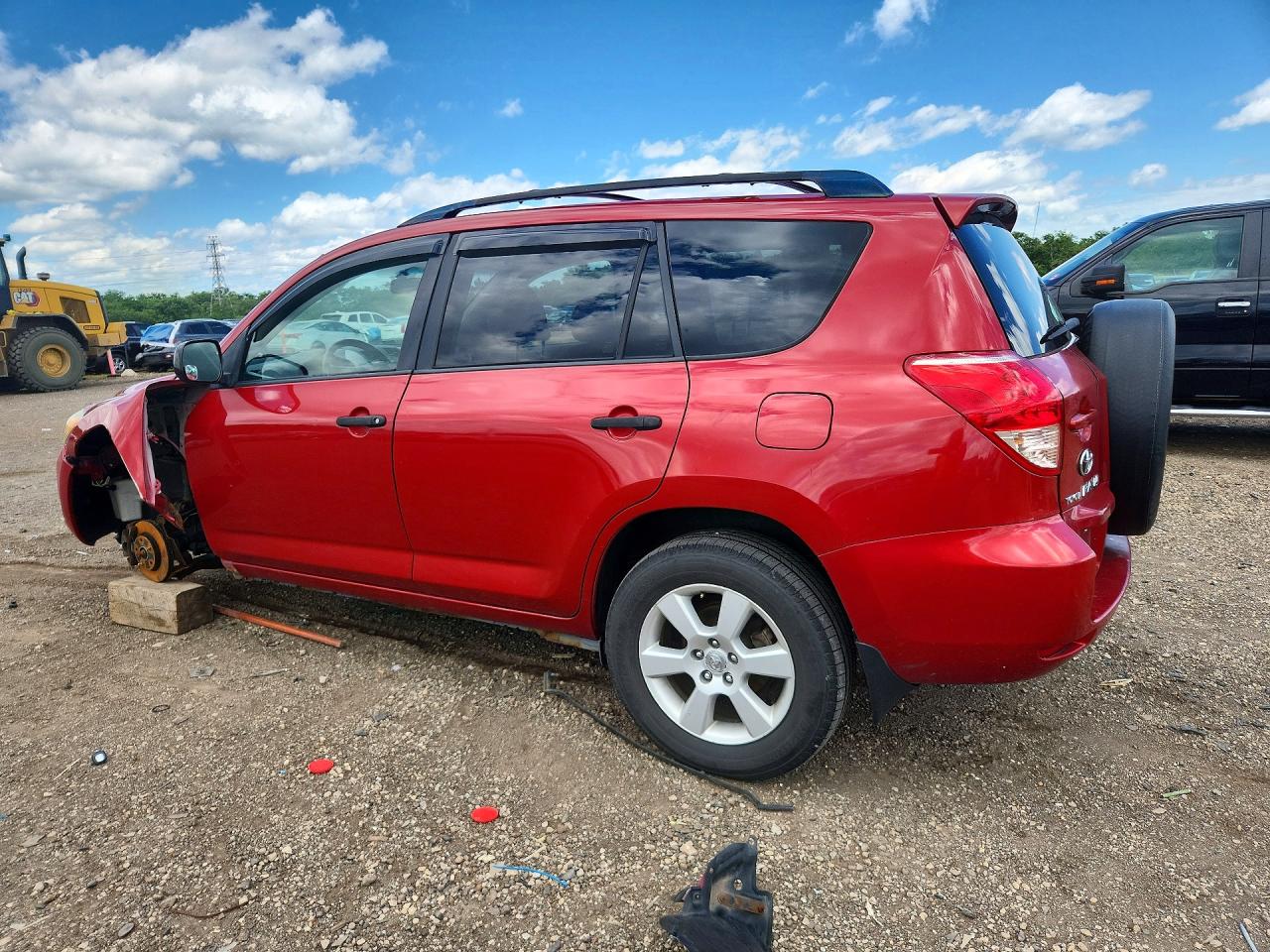 2007 Toyota Rav4 Base Red vin: JTMBD33V676053329