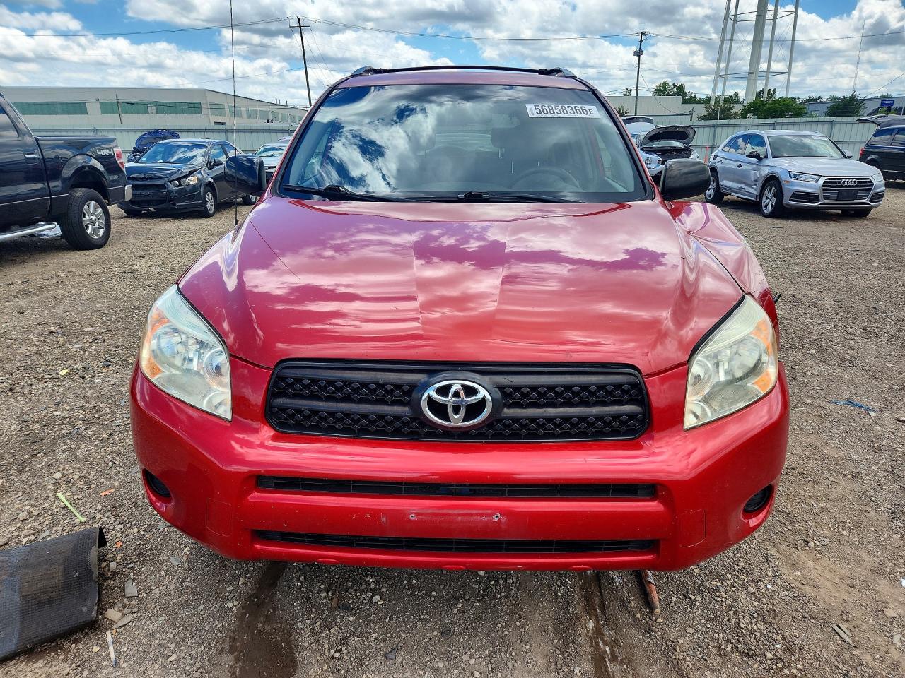 2007 Toyota Rav4 Base Red vin: JTMBD33V676053329