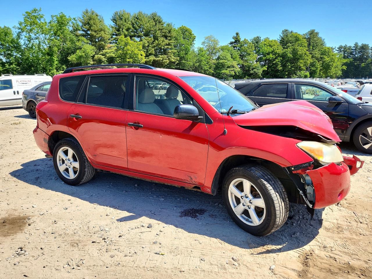 2008 Toyota Rav4 Base Red vin: JTMBD33V685148772