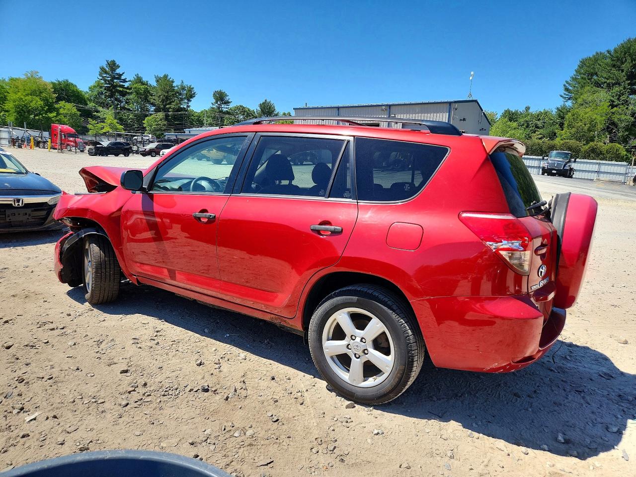 2008 Toyota Rav4 Base Red vin: JTMBD33V685148772