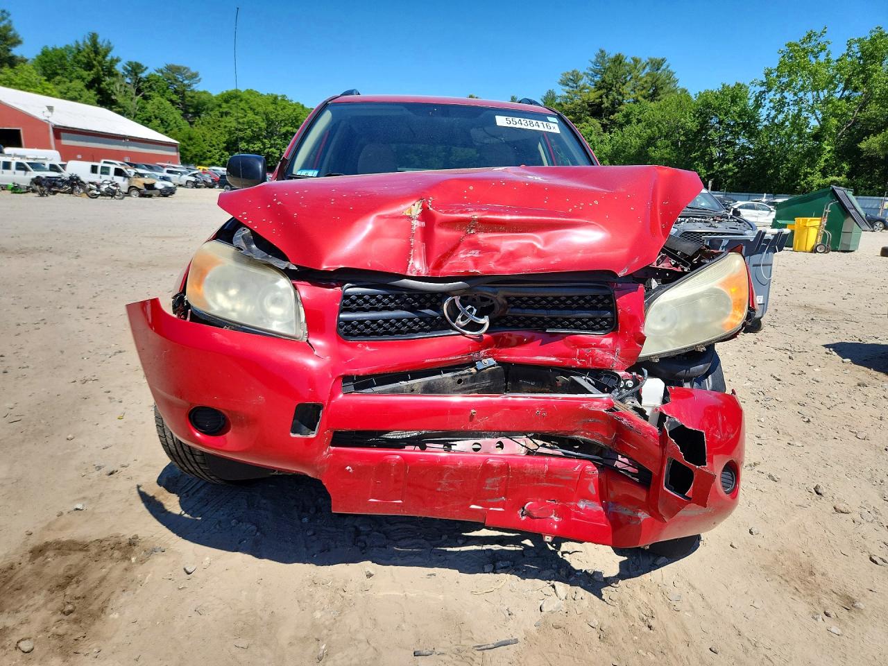 2008 Toyota Rav4 Base Red vin: JTMBD33V685148772