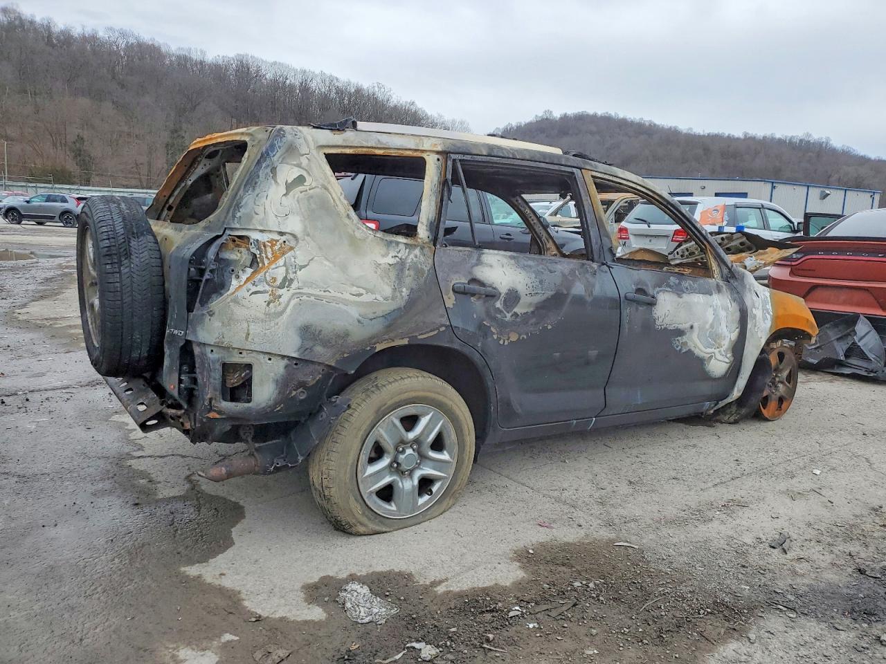 2008 Toyota Rav4 Base Gray vin: JTMBD33V685183764