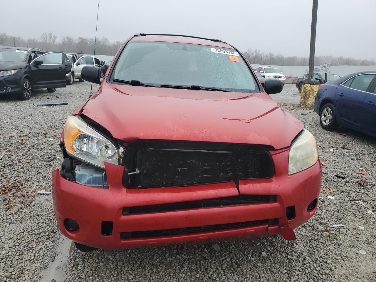2008 Toyota Rav4 Base Red vin: JTMBD33V685211904