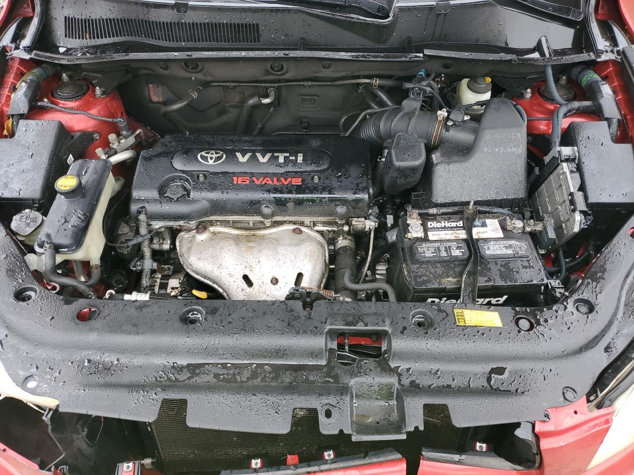 2008 Toyota Rav4 Base Red vin: JTMBD33V685211904