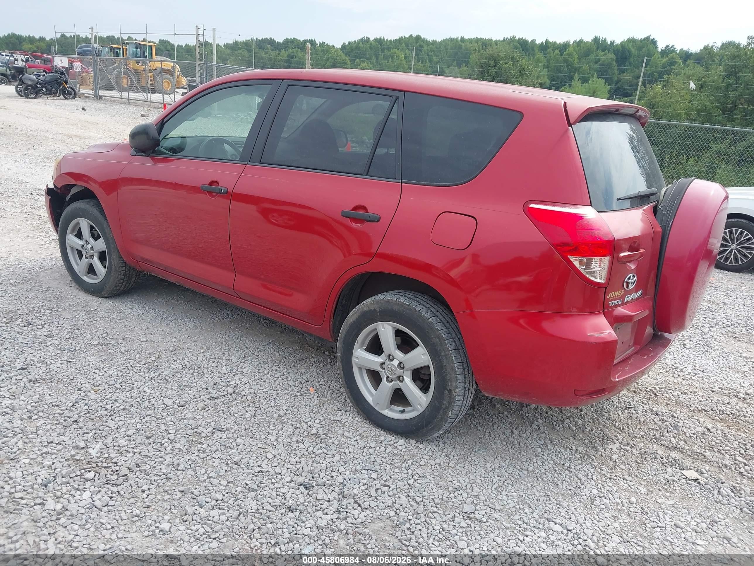2008 Toyota Rav4   Red vin: JTMBD33V686077065