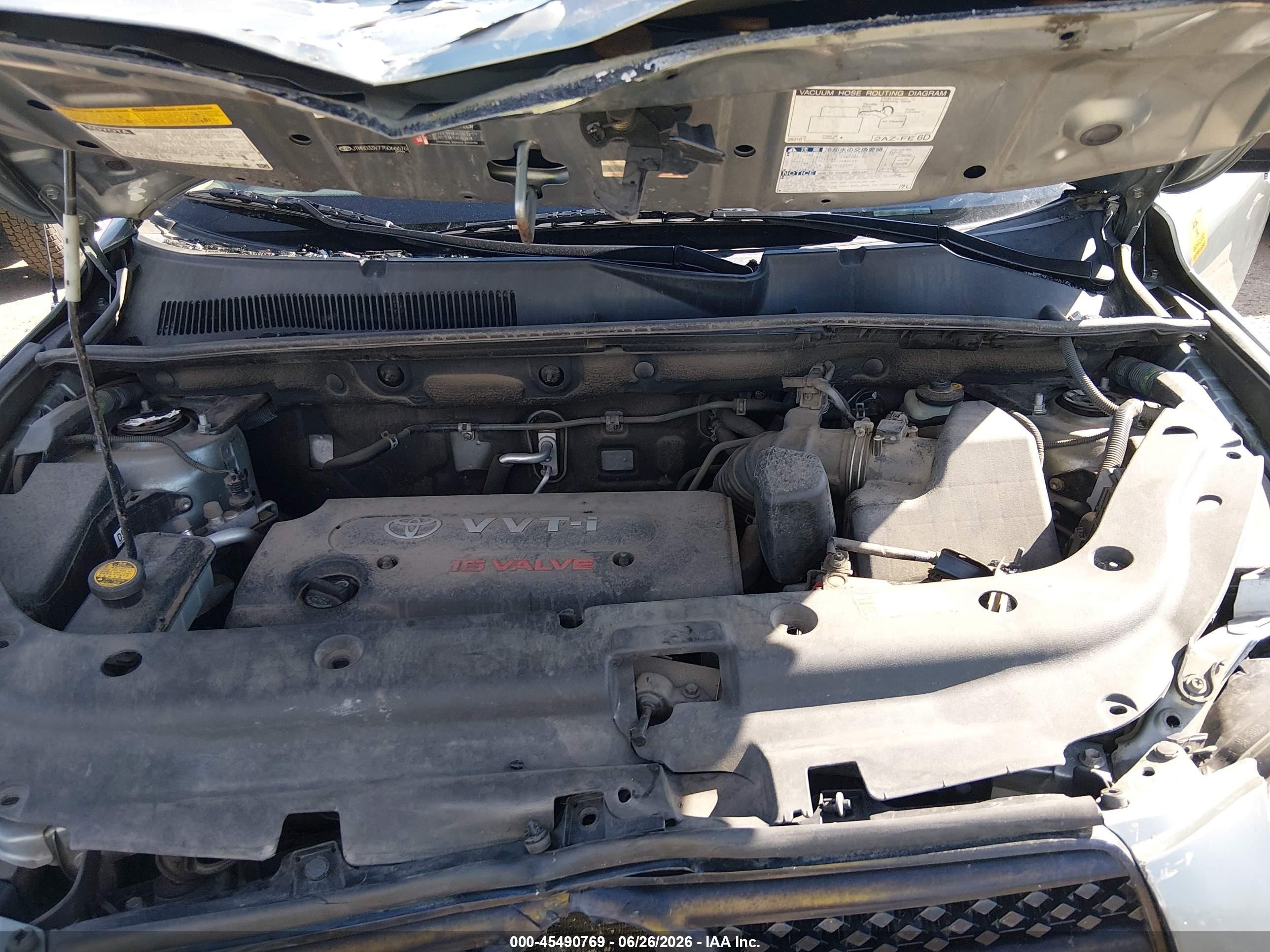 2007 Toyota Rav4   Gray vin: JTMBD33V775066676