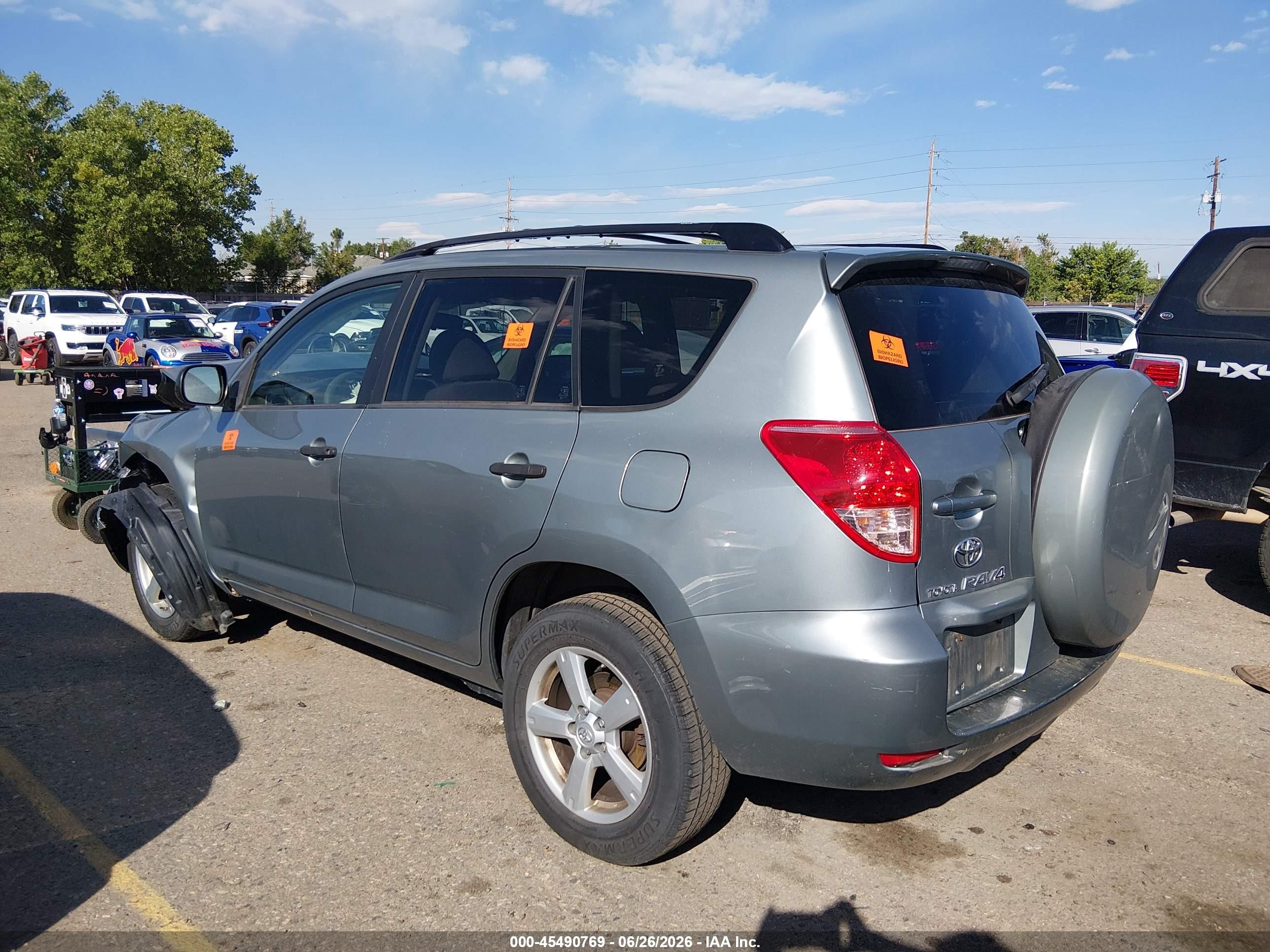 2007 Toyota Rav4   Gray vin: JTMBD33V775066676