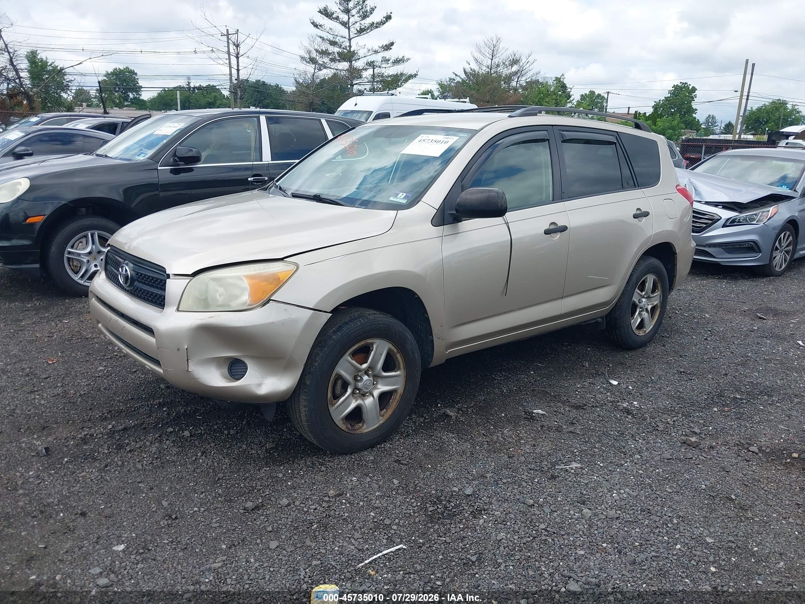2007 Toyota Rav4   Gold vin: JTMBD33V775103774