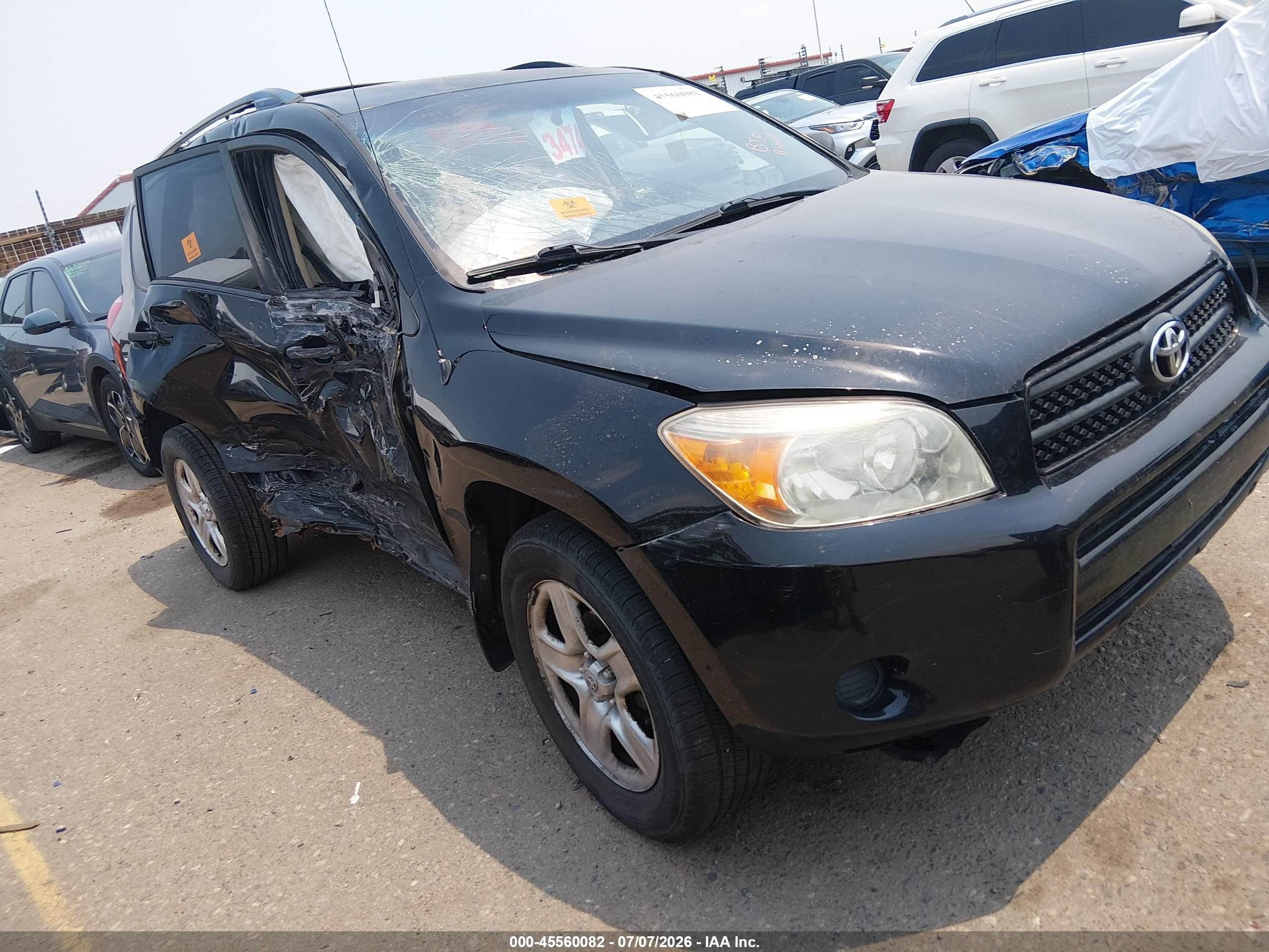 2007 Toyota Rav4   Black vin: JTMBD33V776030237