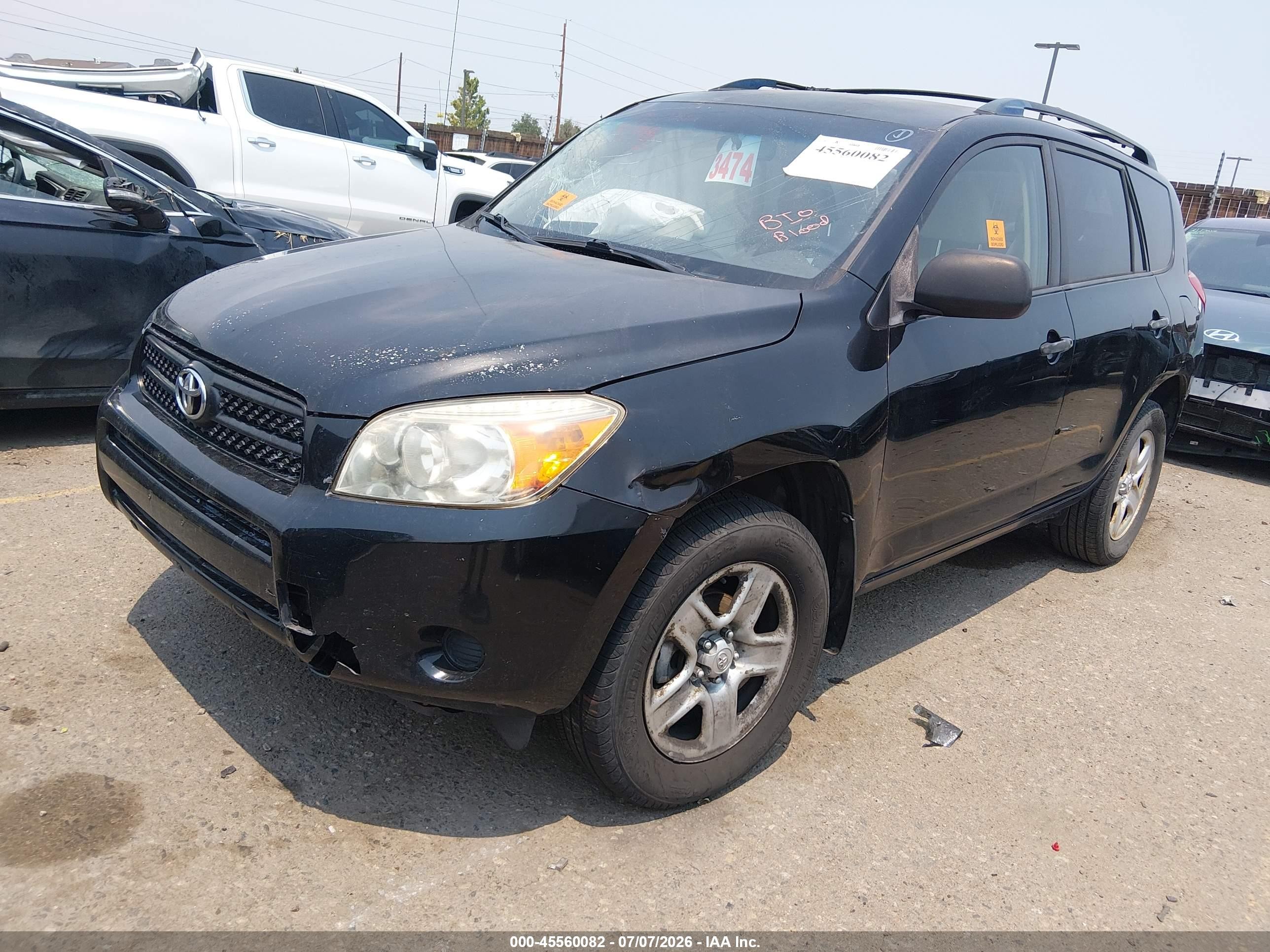 2007 Toyota Rav4   Black vin: JTMBD33V776030237