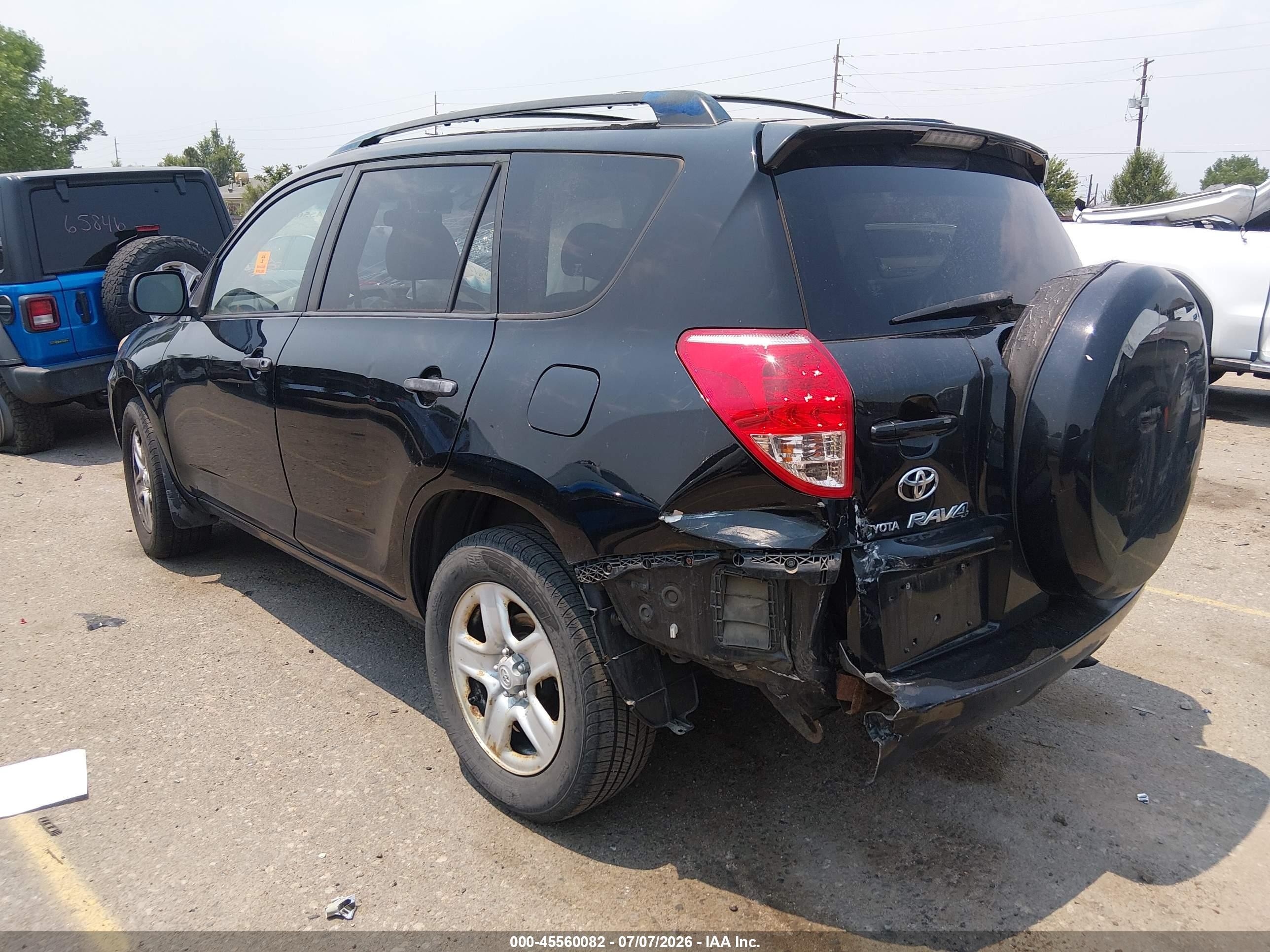 2007 Toyota Rav4   Black vin: JTMBD33V776030237