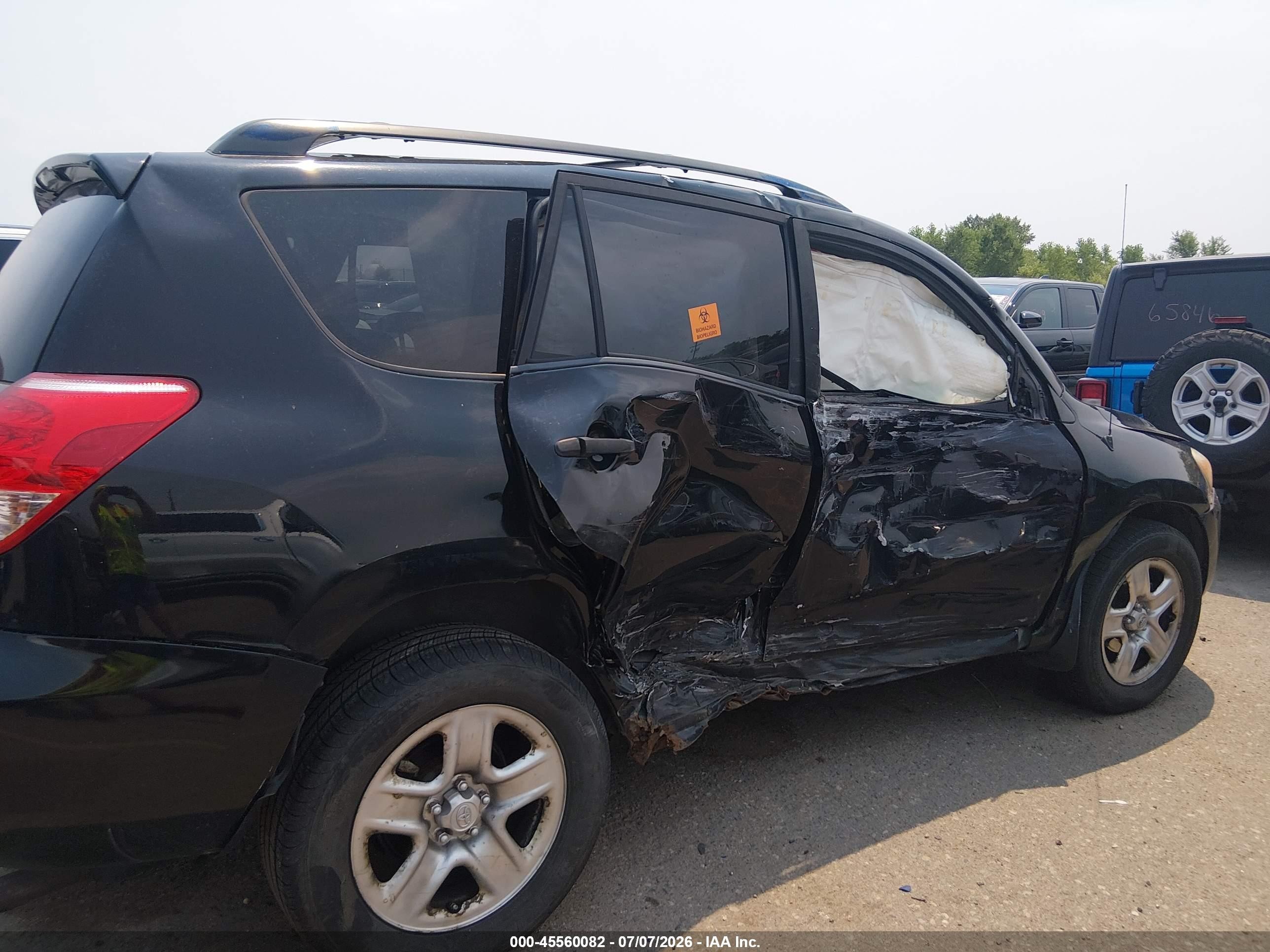 2007 Toyota Rav4   Black vin: JTMBD33V776030237