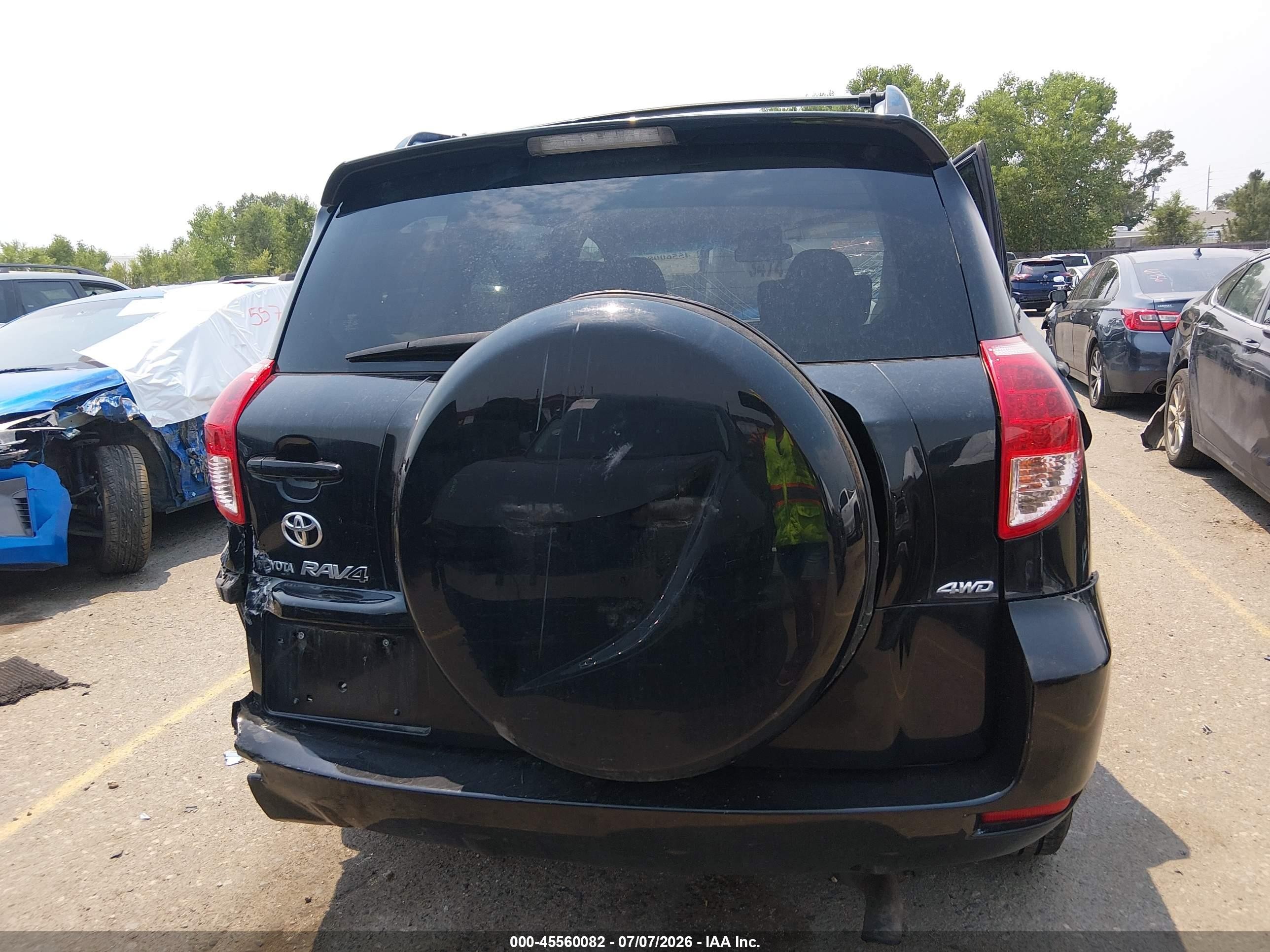 2007 Toyota Rav4   Black vin: JTMBD33V776030237