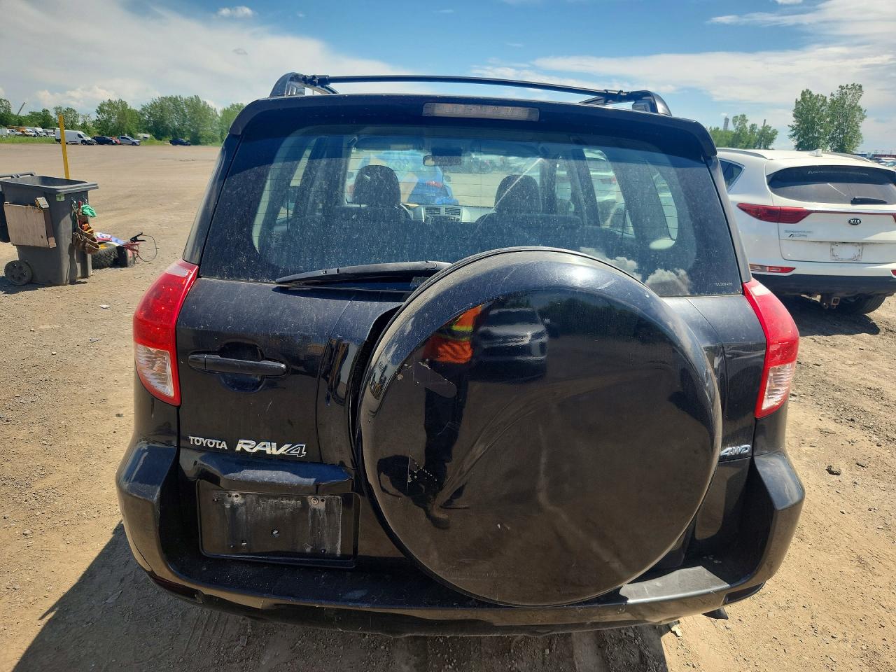 2007 Toyota Rav4 Base Black vin: JTMBD33V776041254