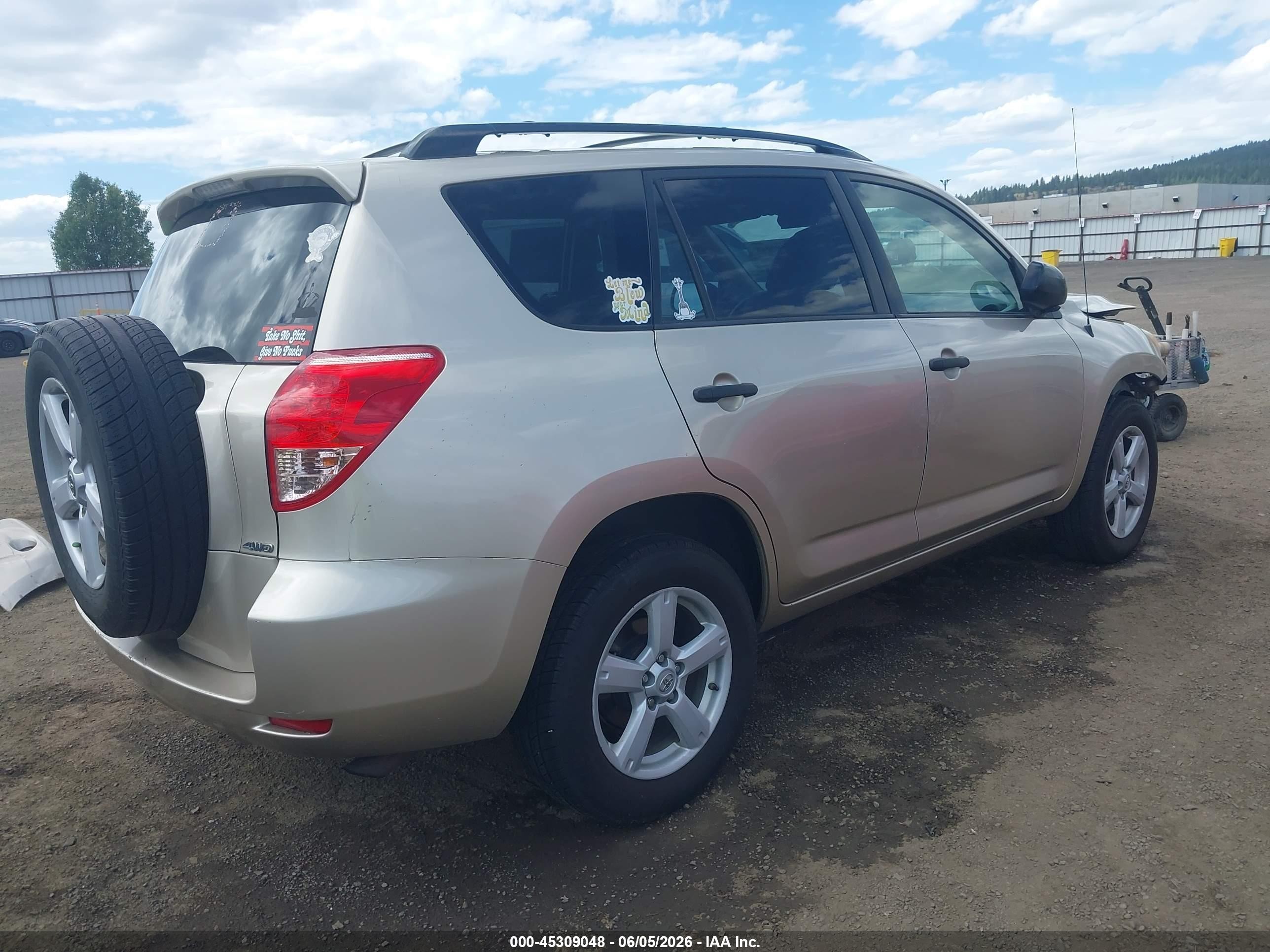 2008 Toyota Rav4   Gold vin: JTMBD33V785188262